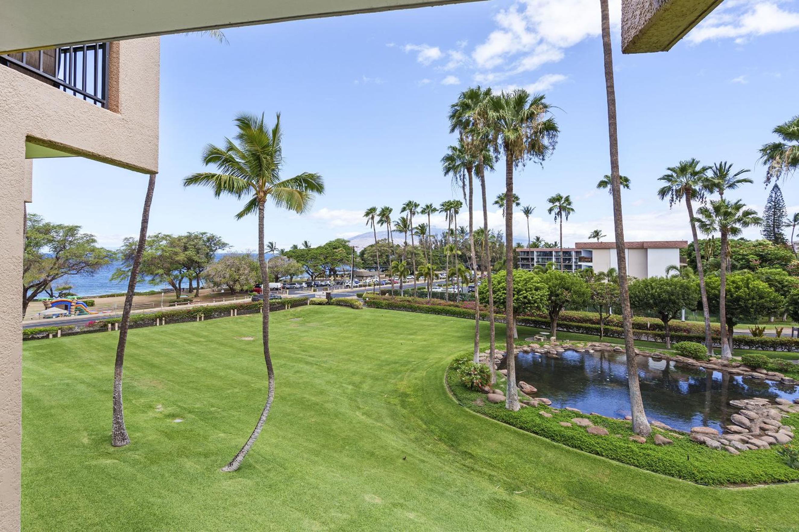 Kamaole Sands 10-307, Ocean View, Large Lanai, Twin Murphy Beds, Split-AC, Wi-Fi