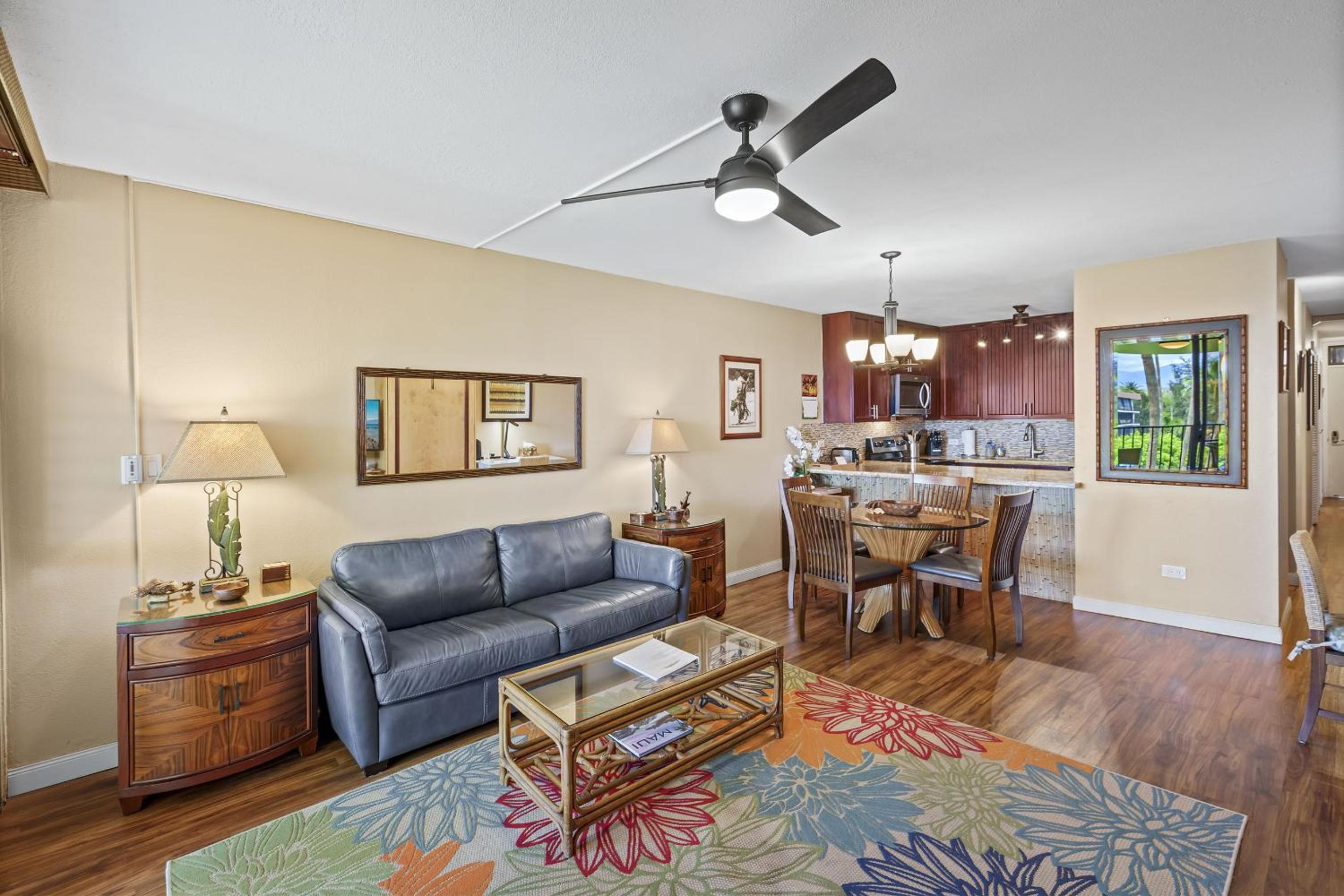 Kamaole Sands 10-307, Ocean View, Large Lanai, Twin Murphy Beds, Split-AC, Wi-Fi