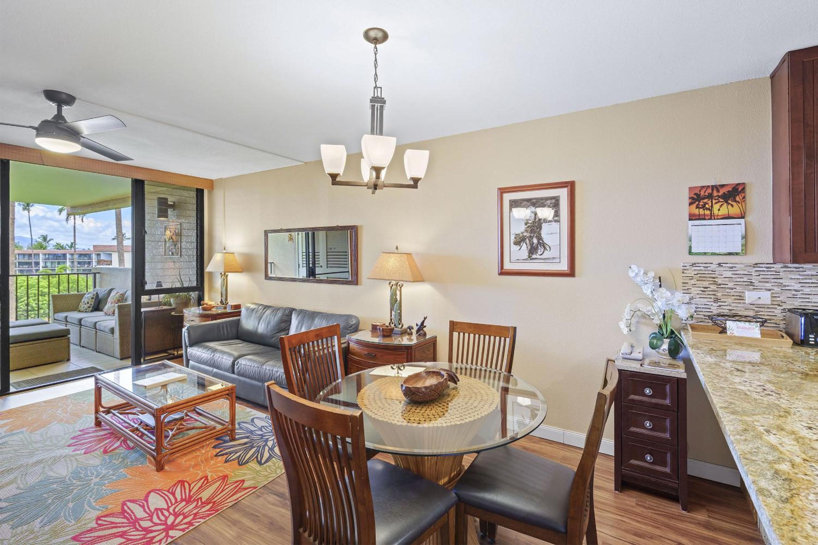 Kamaole Sands 10-307, Ocean View, Large Lanai, Twin Murphy Beds, Split-AC, Wi-Fi