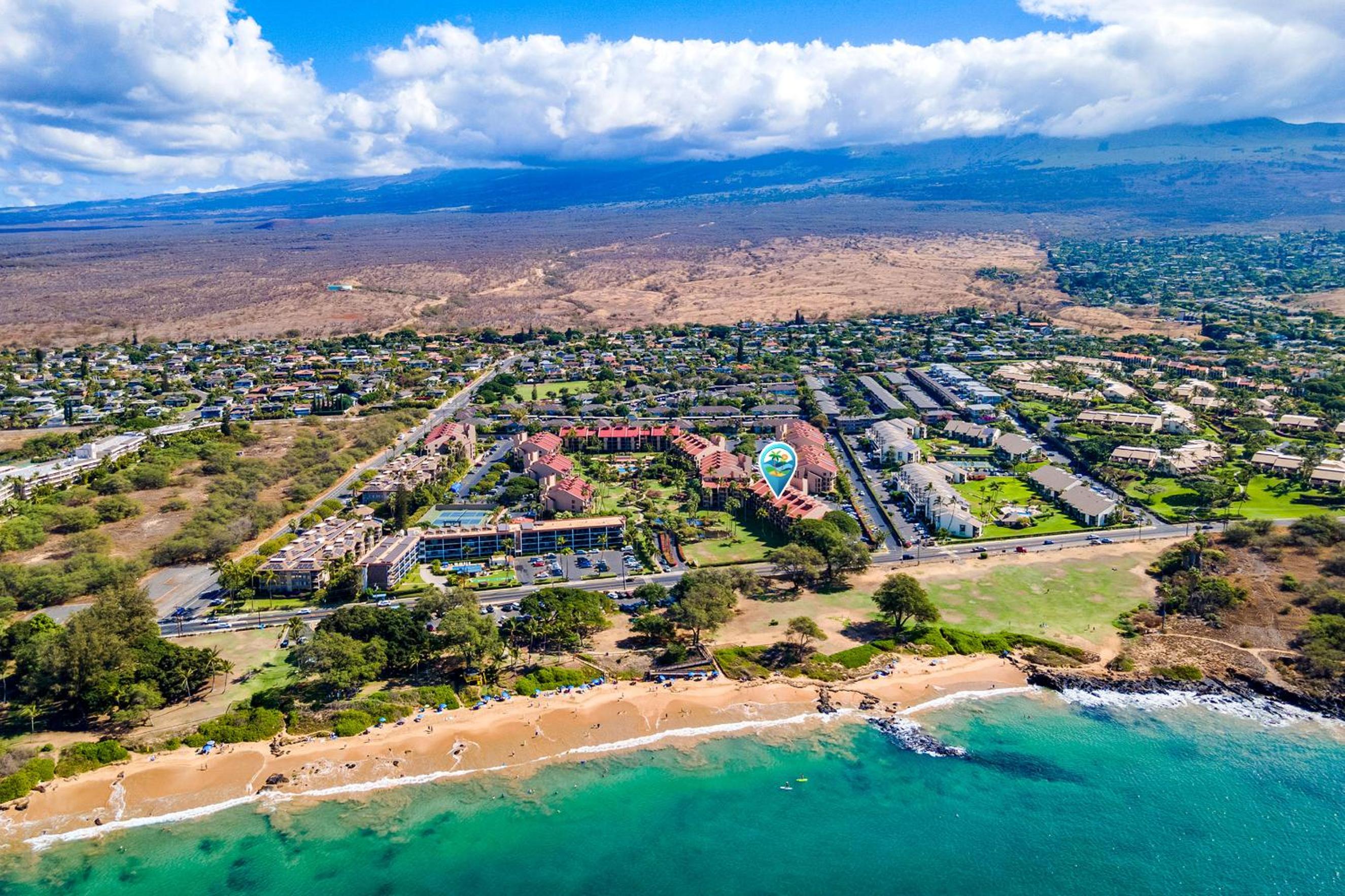 Kamaole Sands 10-307, Ocean View, Large Lanai, Twin Murphy Beds, Split-AC, Wi-Fi