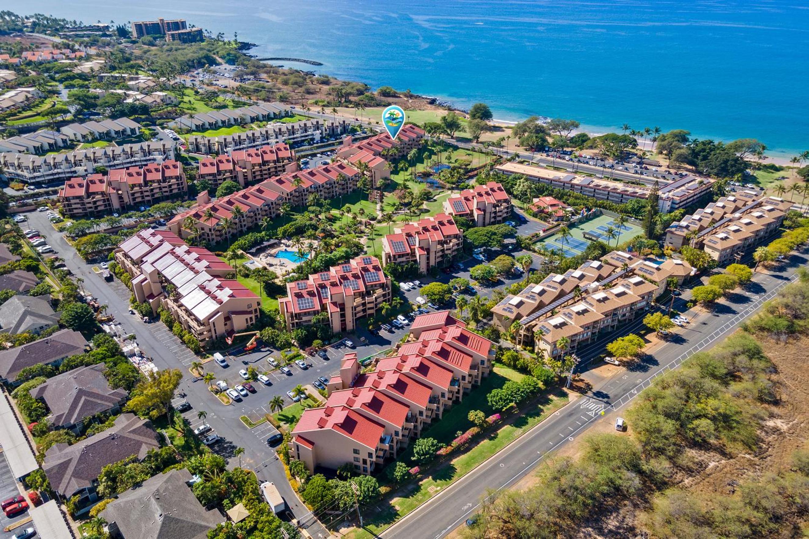 Kamaole Sands 10-307, Ocean View, Large Lanai, Twin Murphy Beds, Split-AC, Wi-Fi
