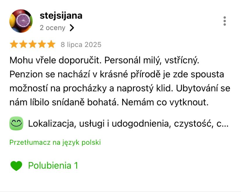 Penzion Mája - útulný penzion blízko přírody a svahů v Krkonoších