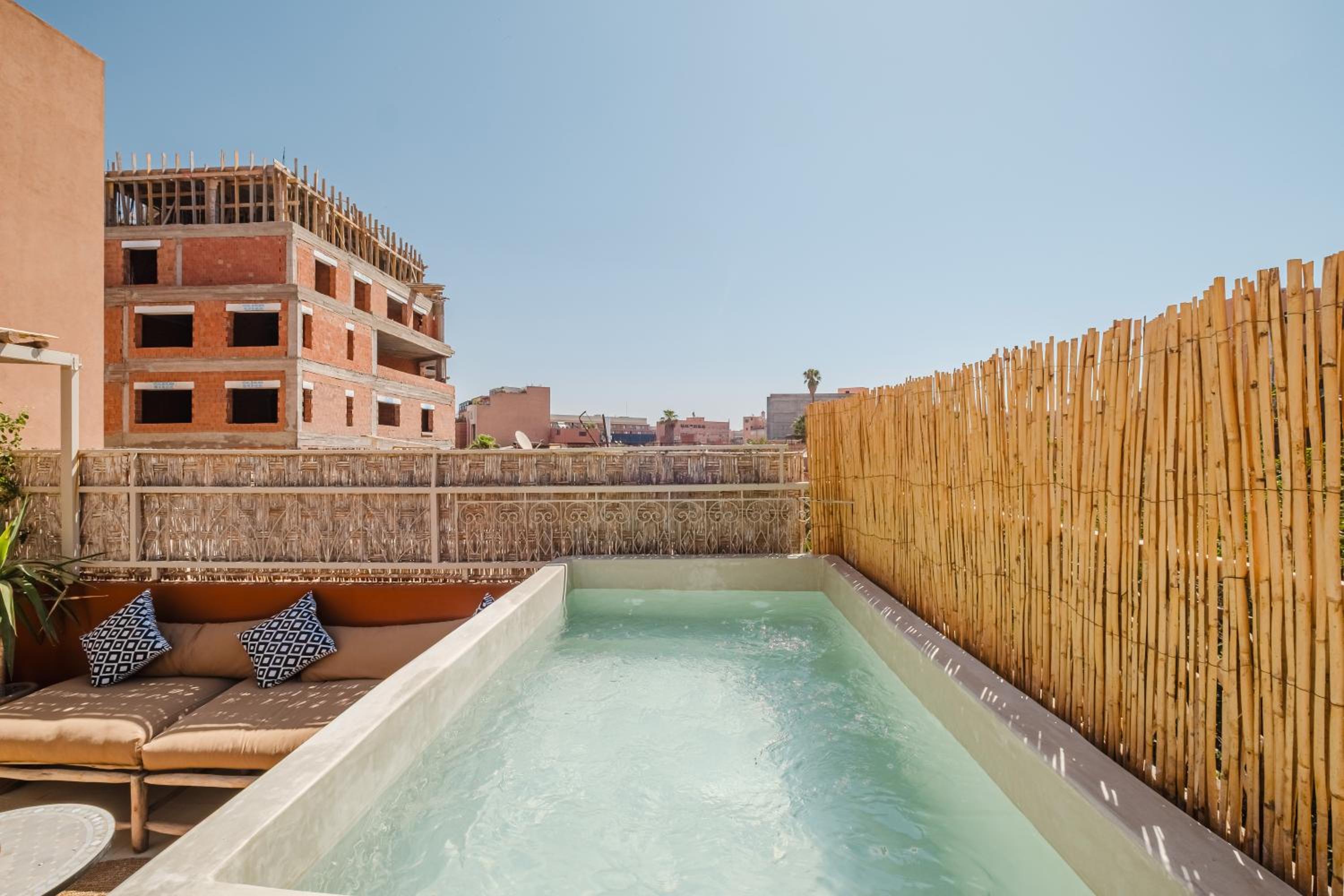 Heart of Gueliz Rooftop Terrace with Pool and Breakfast Free WiFi 3 Bedrooms