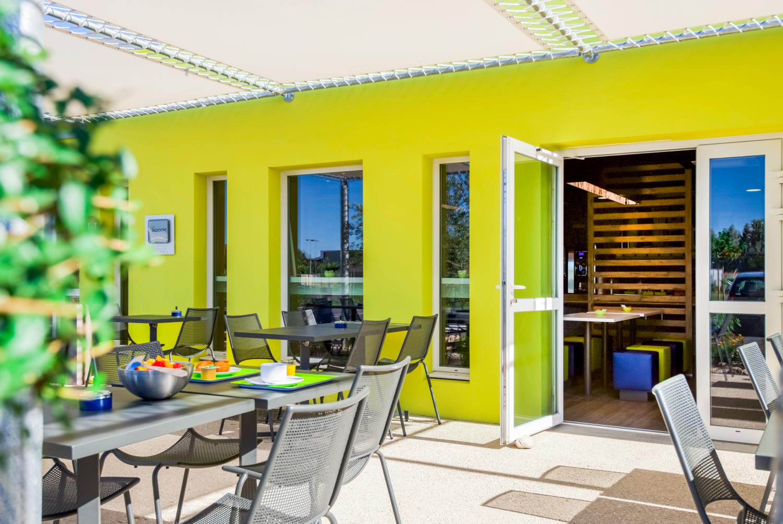 outdoor BBQ area