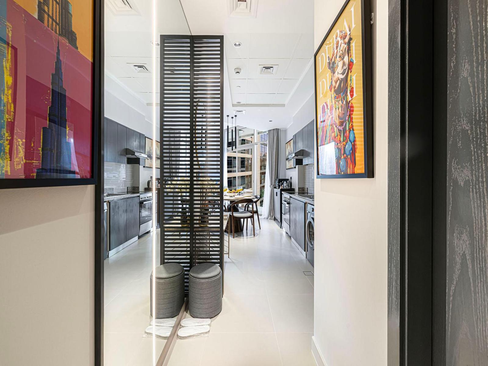 Direct Burj Khalifa View - Luxury 1BR - Walk to Dubai Mall