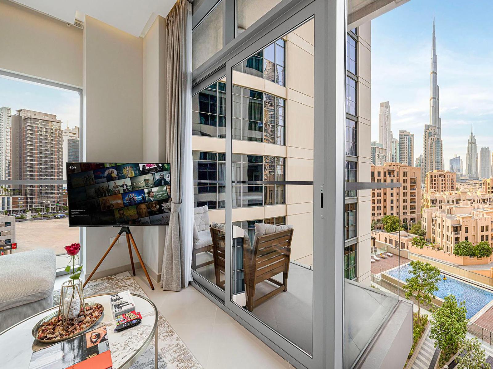 Direct Burj Khalifa View - Luxury 1BR - Walk to Dubai Mall