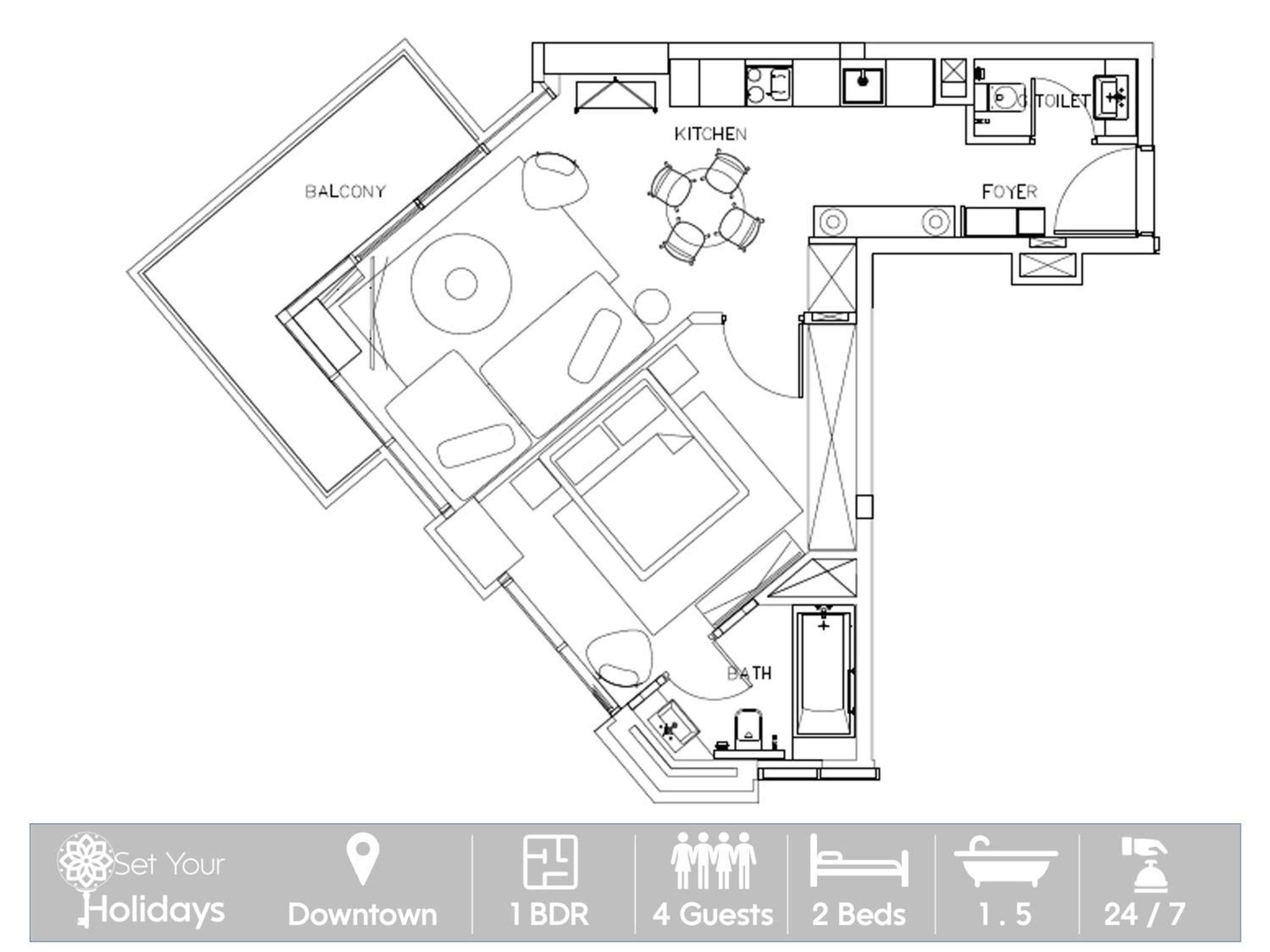 Direct Burj Khalifa View - Luxury 1BR - Walk to Dubai Mall