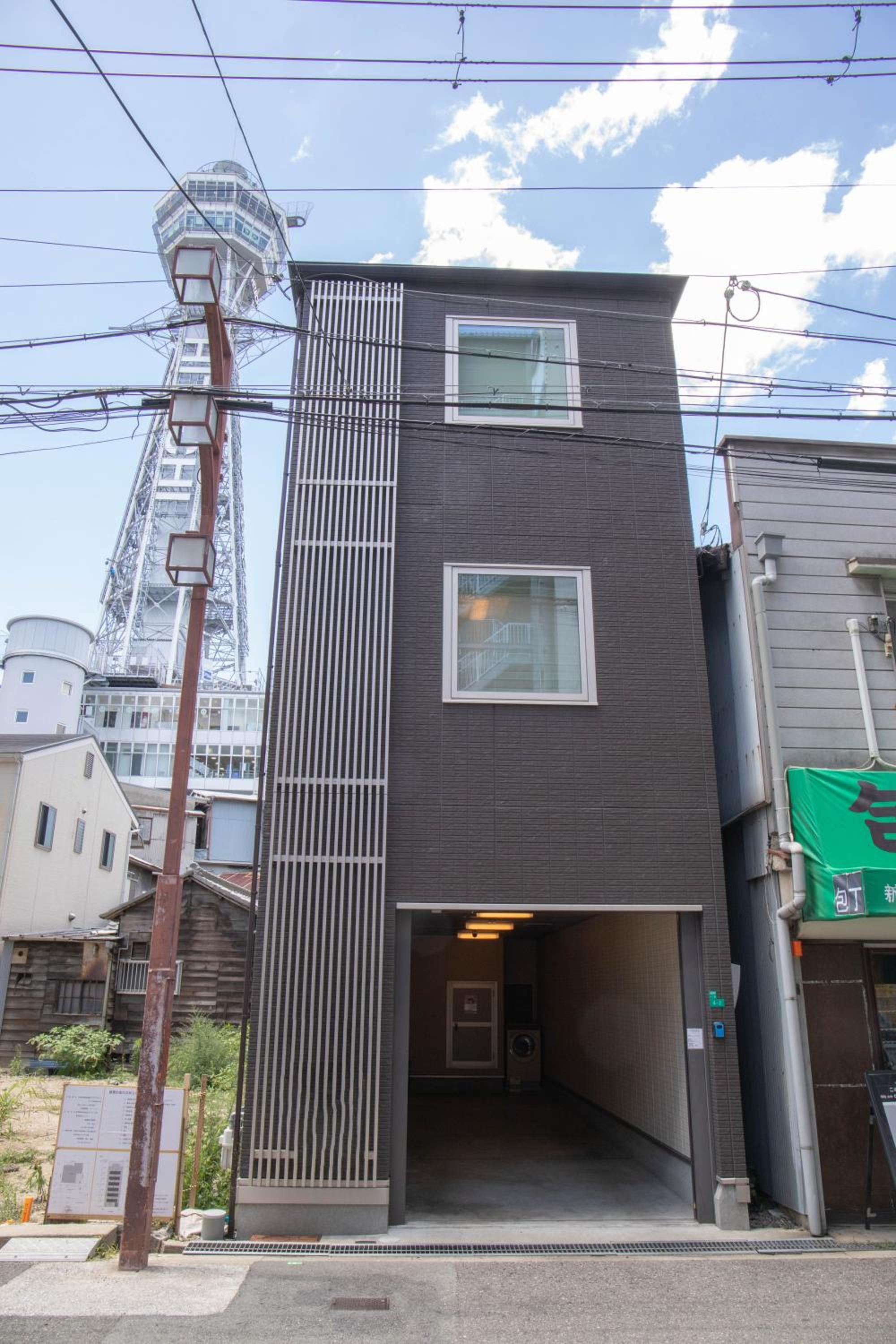 Osaka Shinsaibashi Dotonbori Tsutenkaku Villa House Free Parking 三房一厅一卫一浴