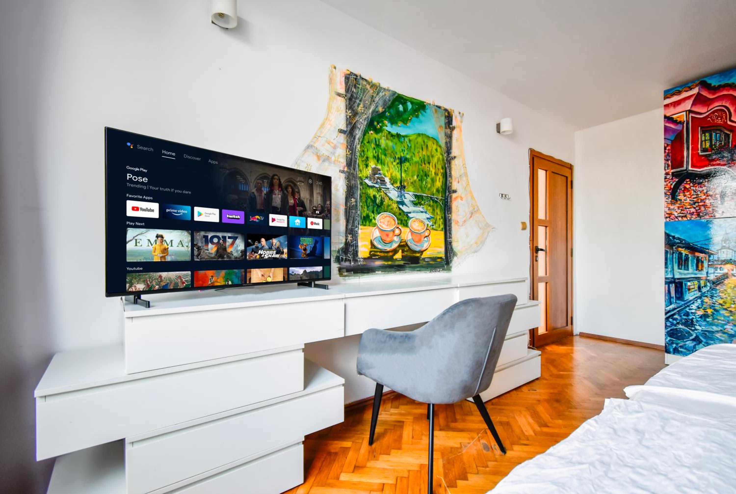 Spacious 3BR in the Center - Kitchen Smart TV's