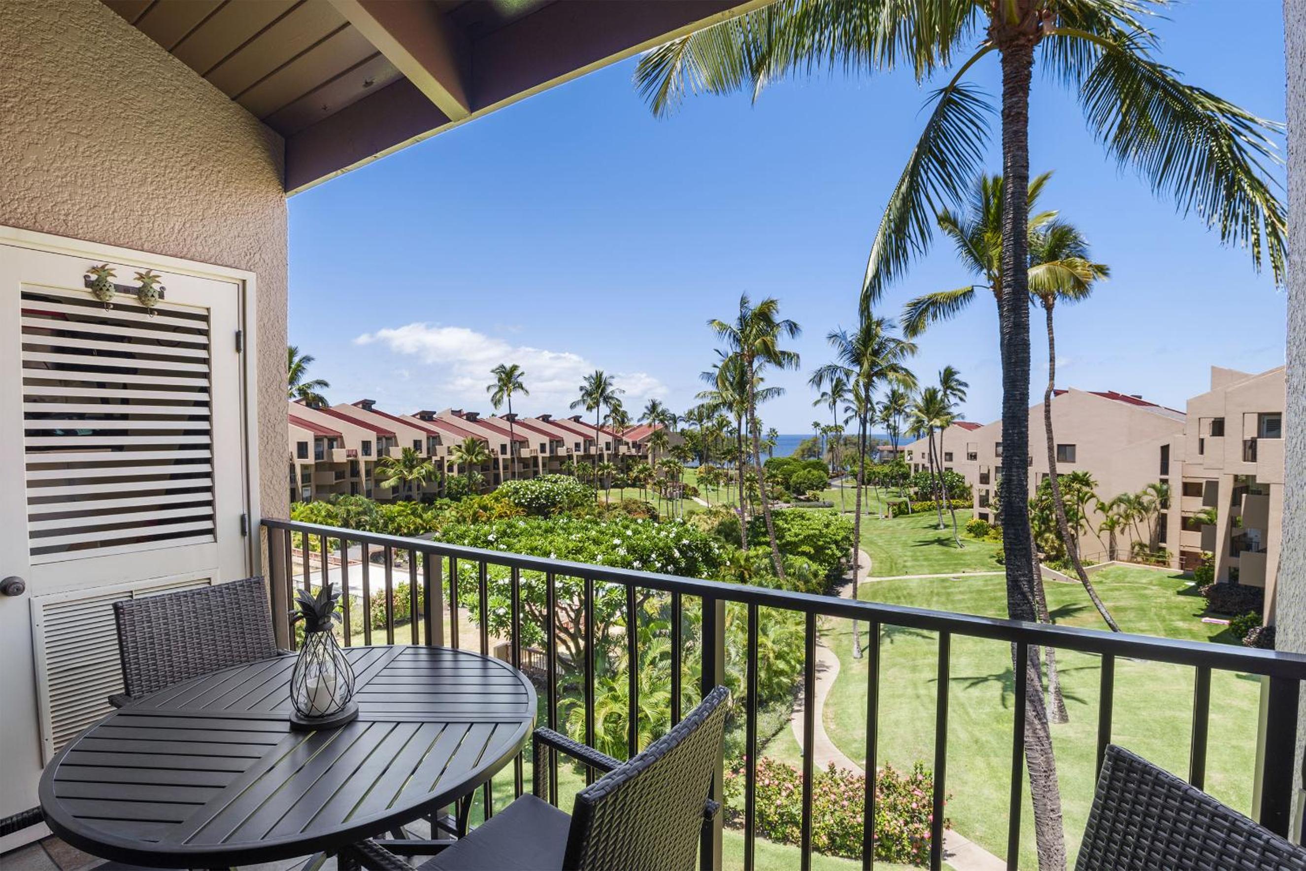 Discover Kamaole Sands 5-414: Penthouse Perfection w/Split AC, Ocean View, Wi-Fi