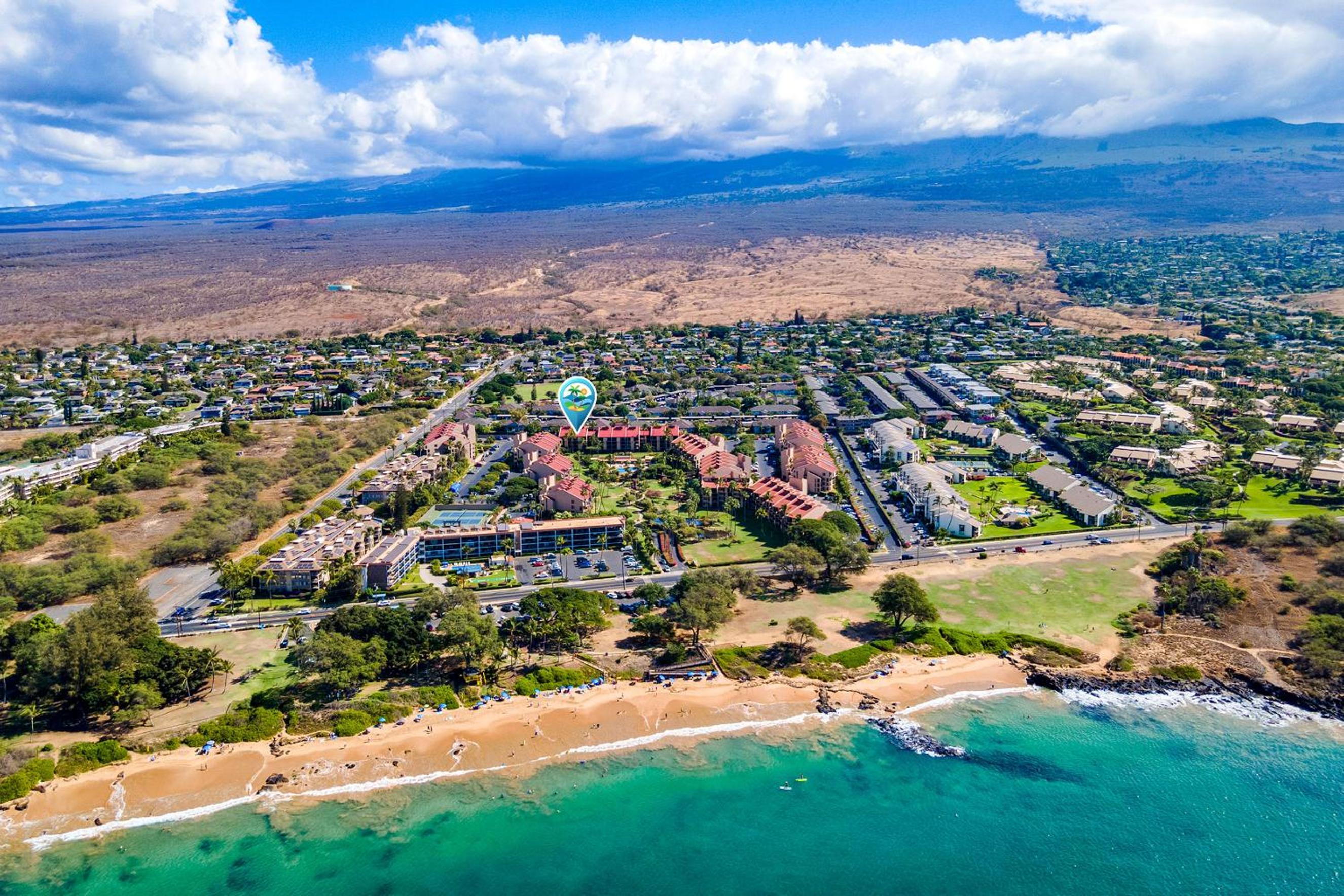 Discover Kamaole Sands 5-414: Penthouse Perfection w/Split AC, Ocean View, Wi-Fi