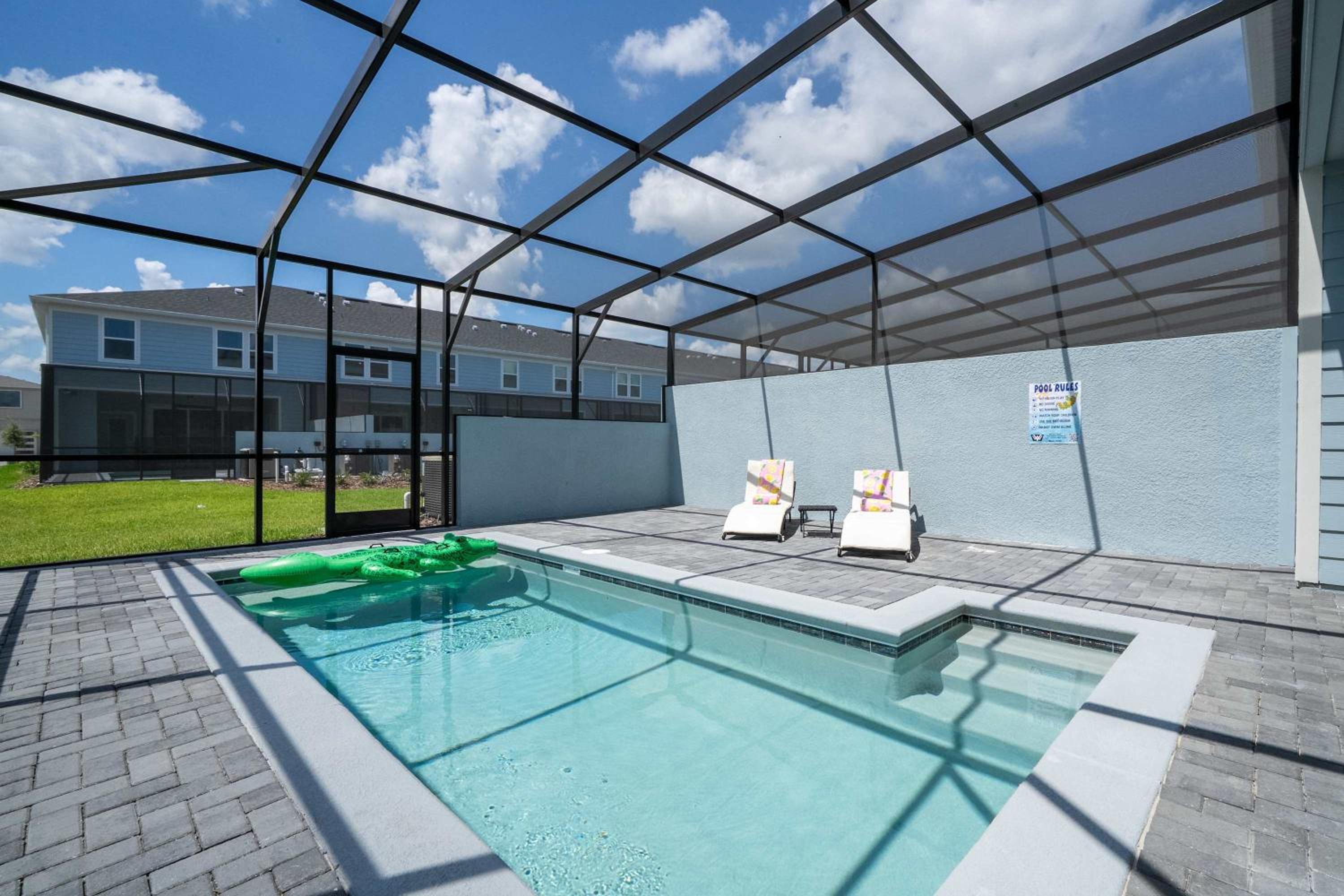 Magical 5BR w Pool Minutes from Disney 16161
