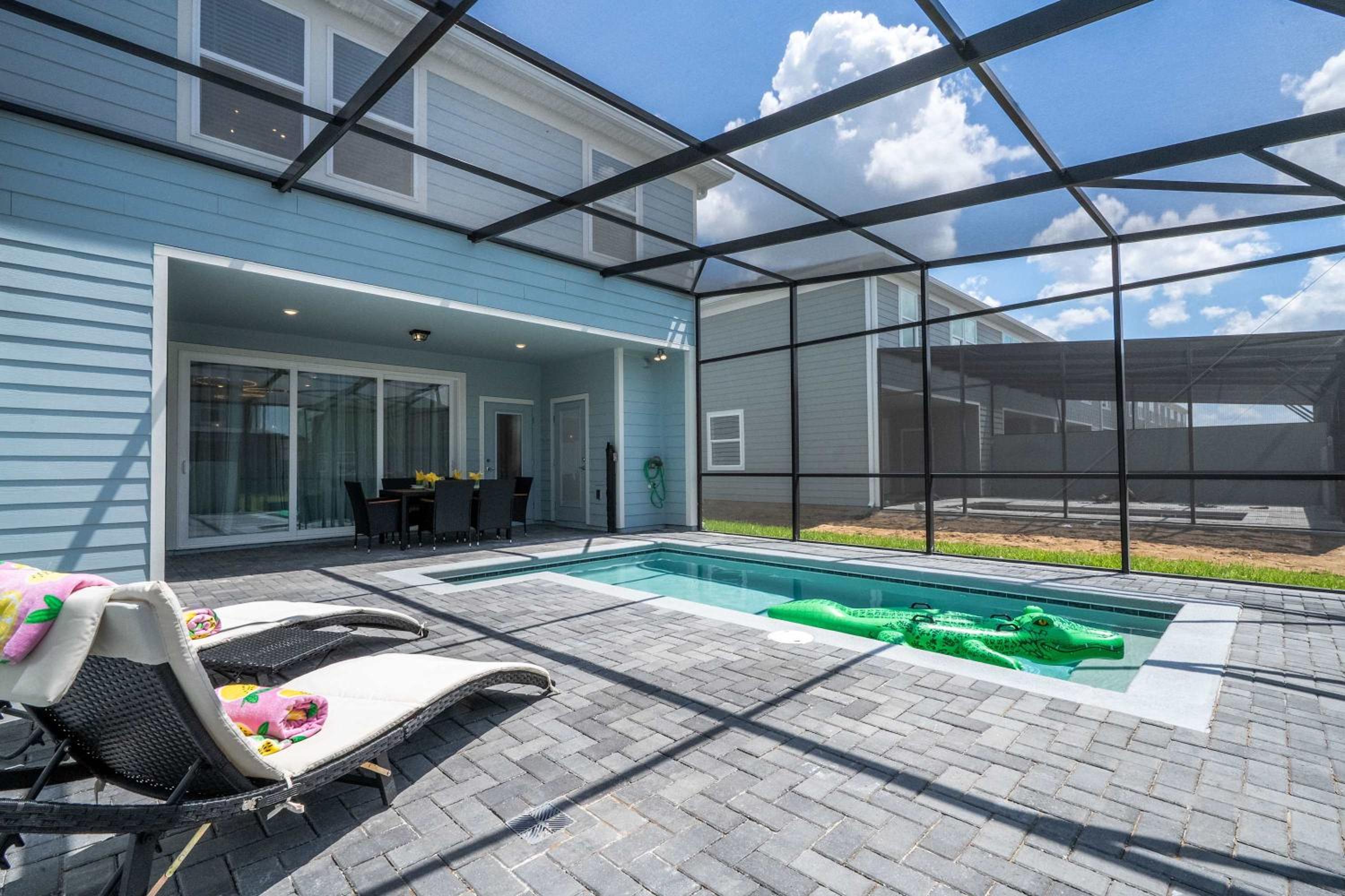 Magical 5BR w Pool Minutes from Disney 16161