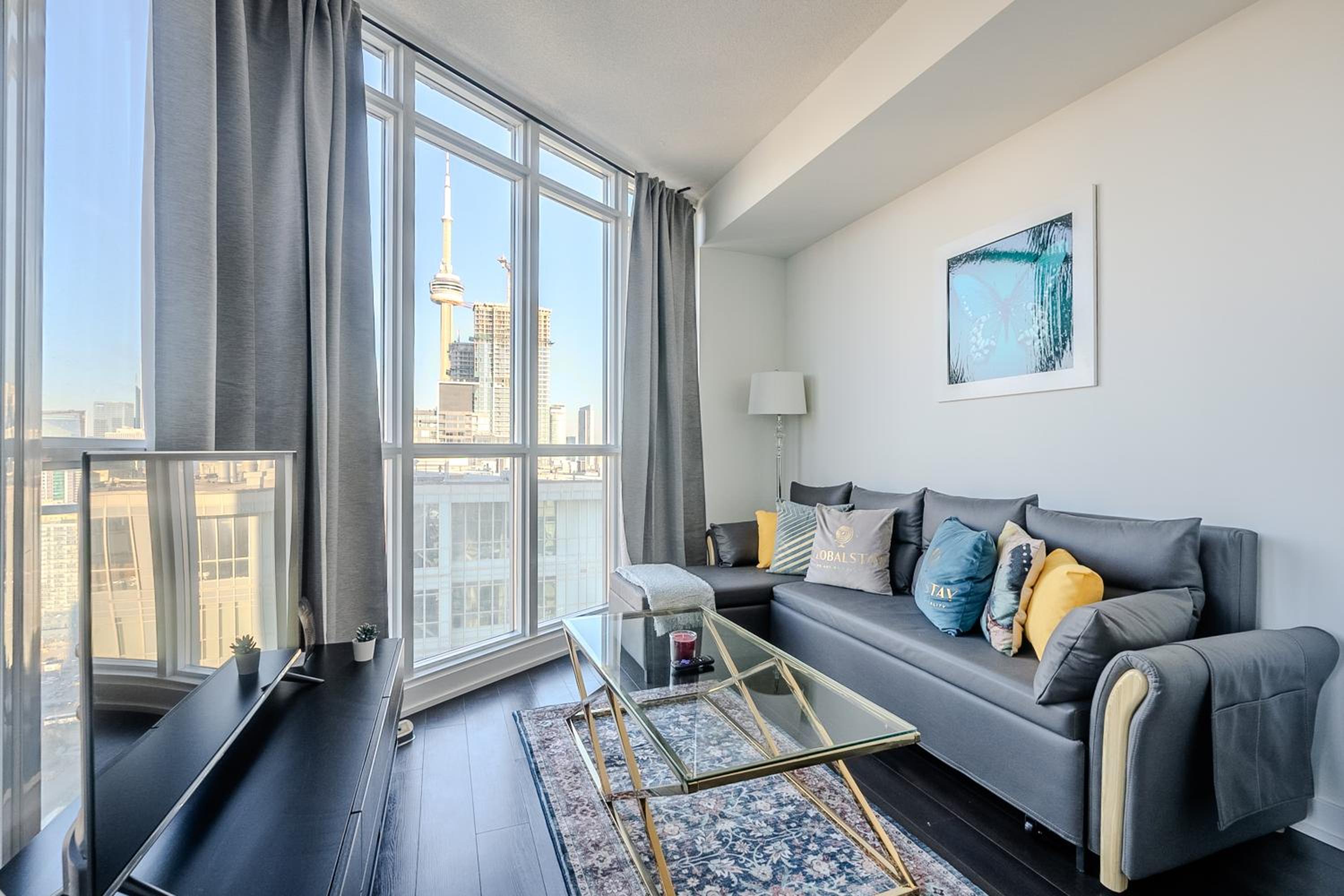 48th Floor CN Tower View 1 Bedroom Condo Iceboat Terrace Downtown Toronto