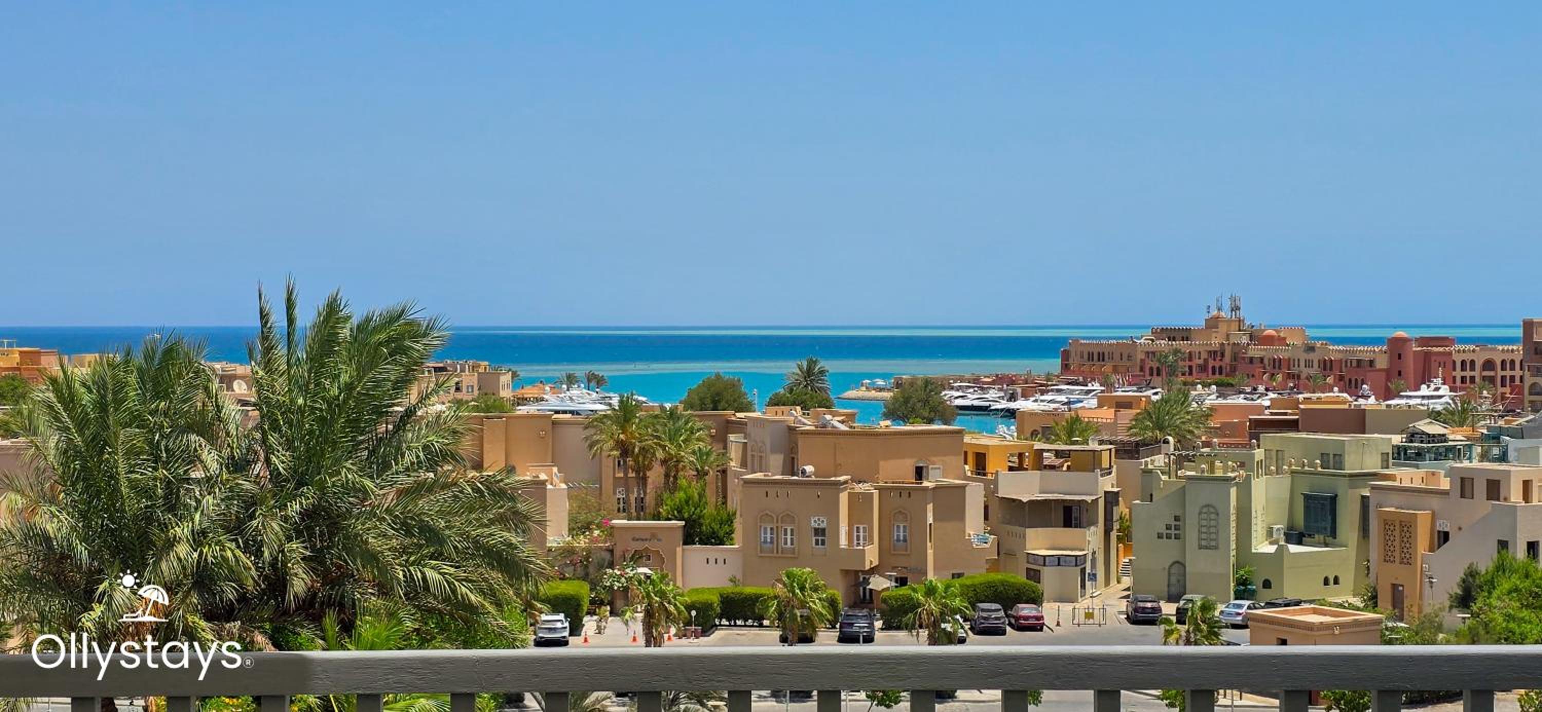 Ollystays Seaview Villa 3BR Heated Pool GYM-Joubal El Gouna