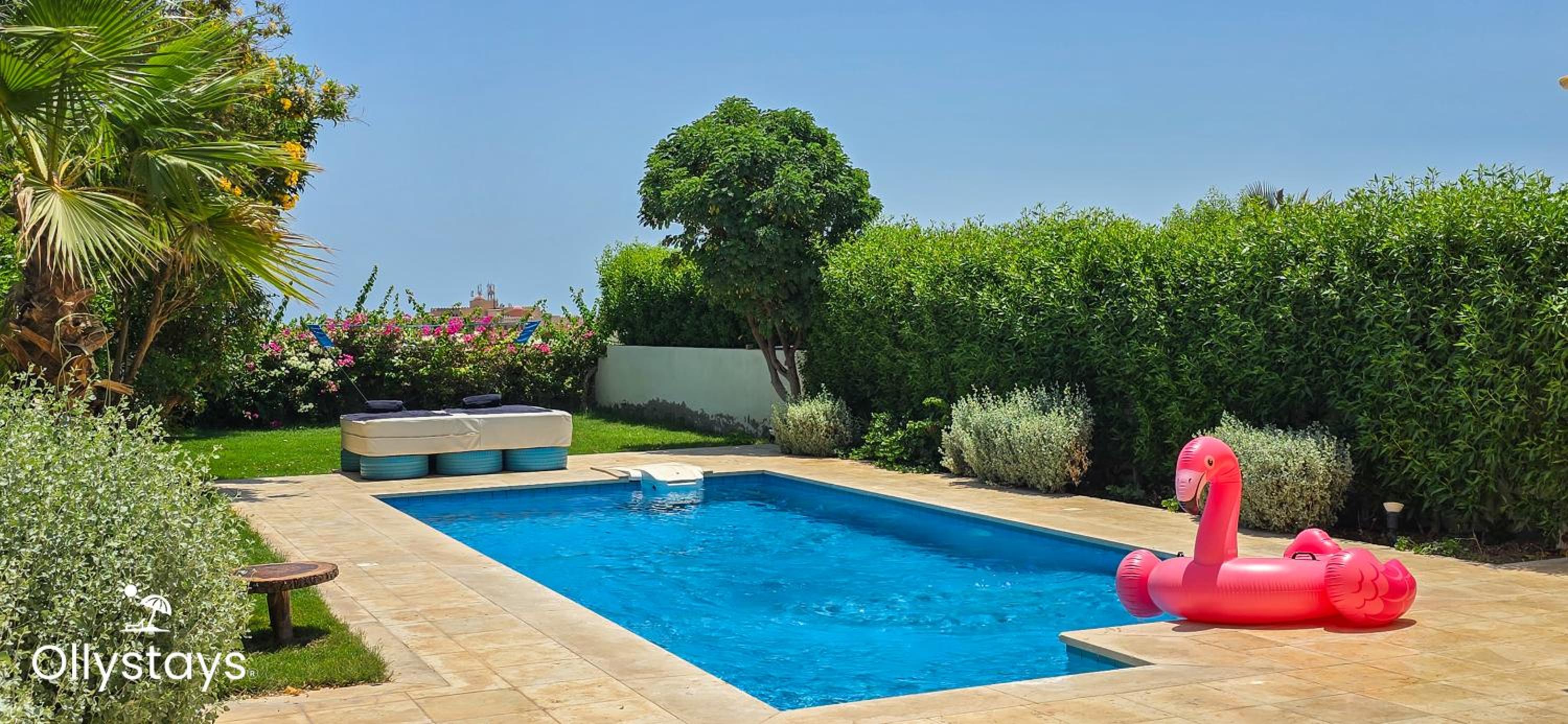 Ollystays Seaview Villa 3BR Heated Pool GYM-Joubal El Gouna