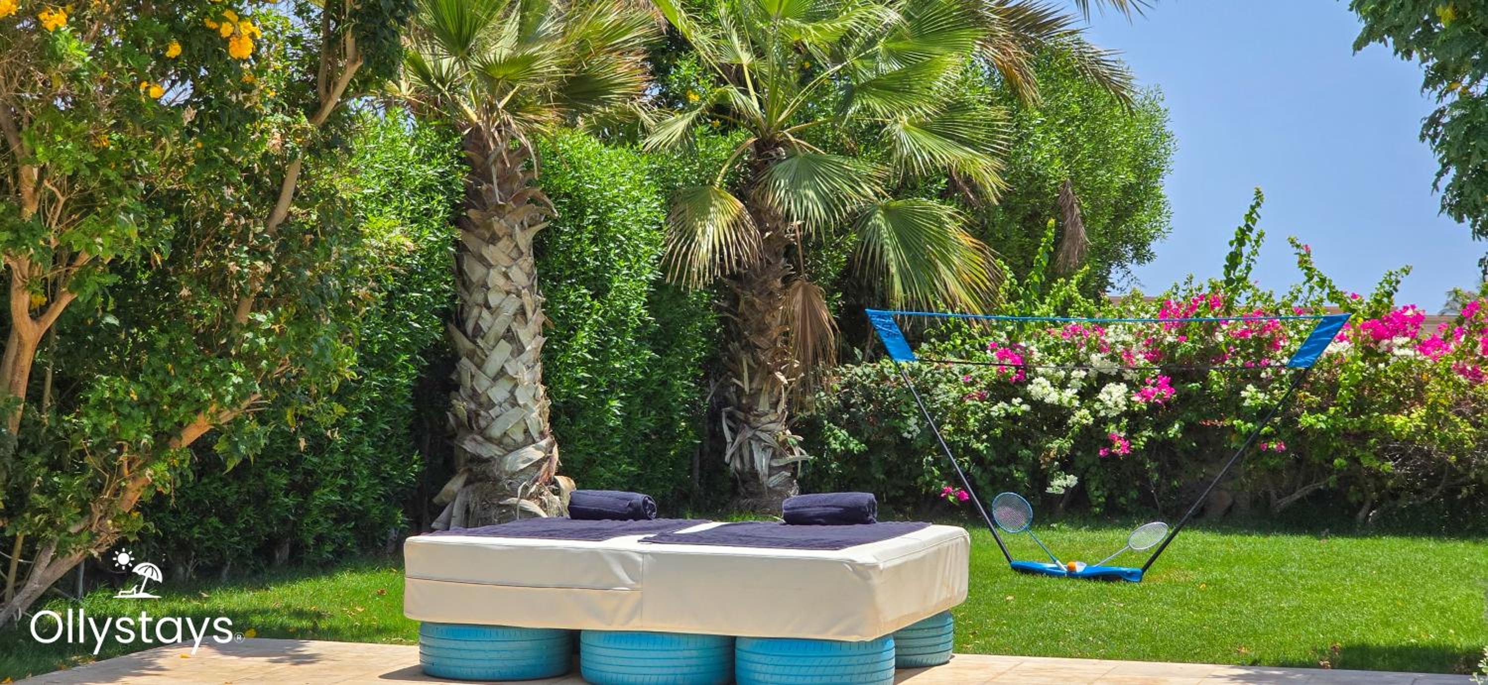 Ollystays Seaview Villa 3BR Heated Pool GYM-Joubal El Gouna