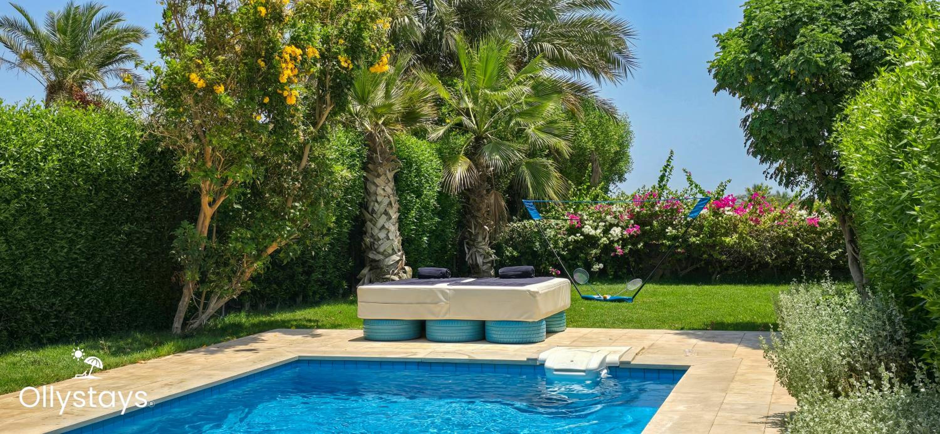 Ollystays Seaview Villa 3BR Heated Pool GYM-Joubal El Gouna