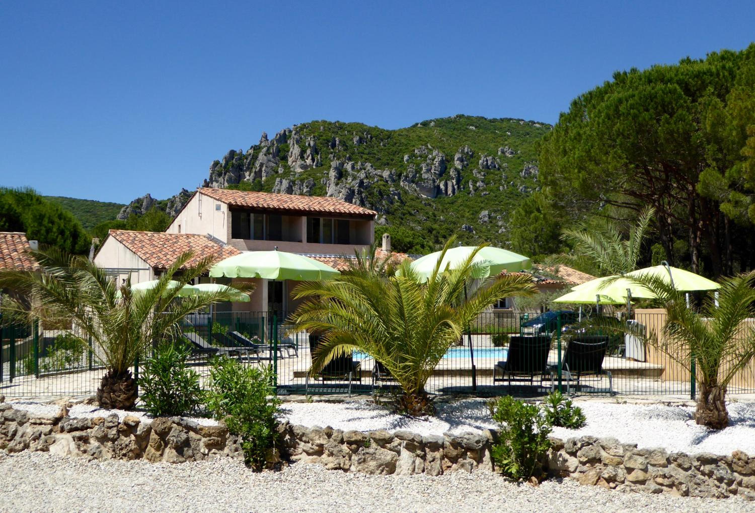 outdoor BBQ area