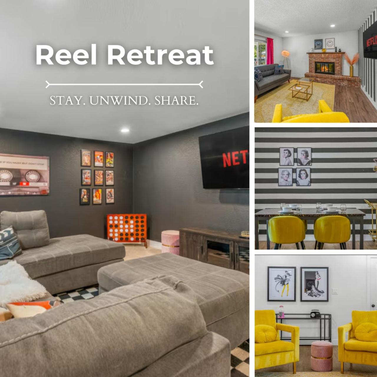 Reel Retreat A 3BR Family-Friendly Escape
