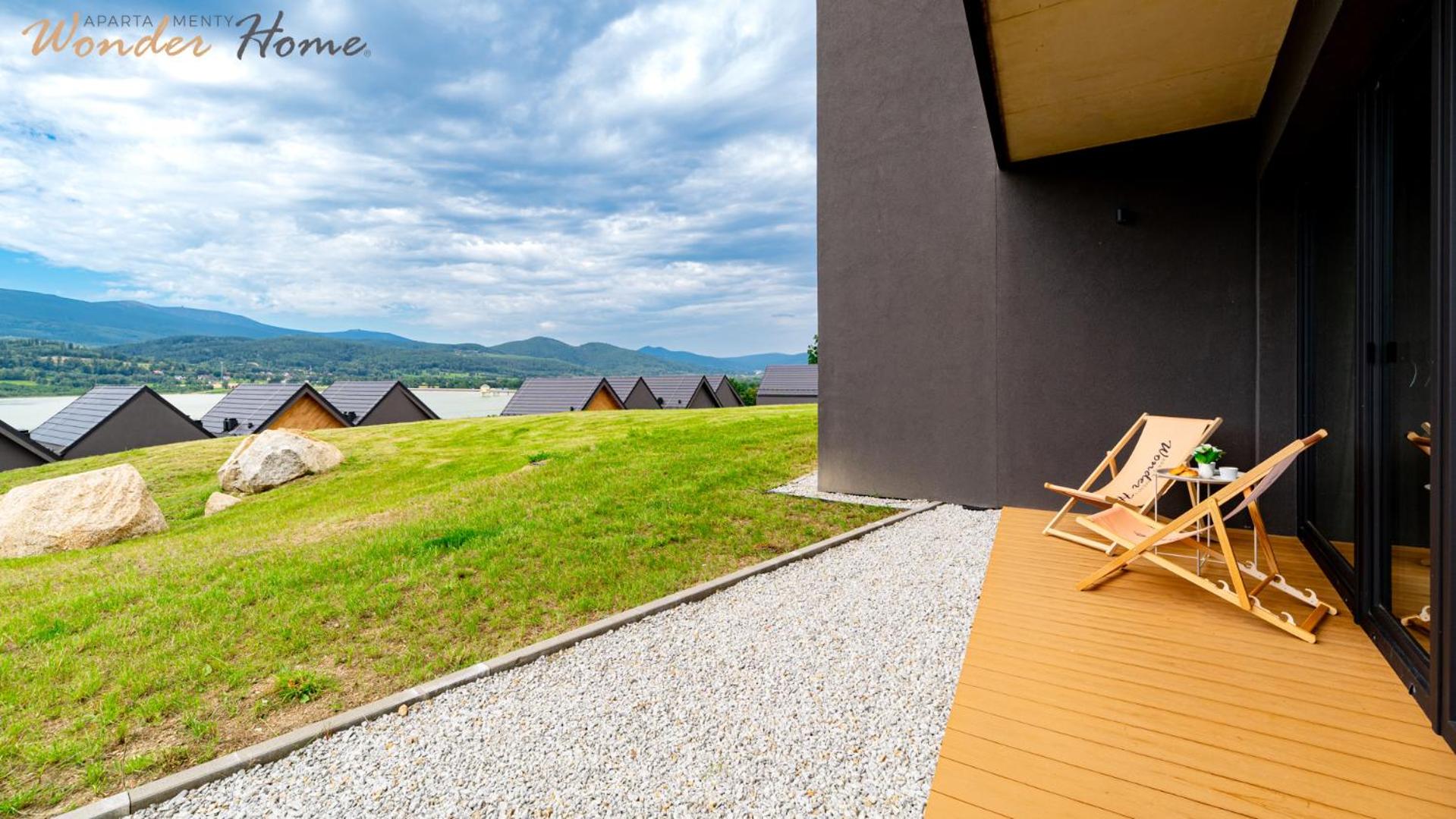Wonder Hill - bajkowy widok na góry i zalew, strefa wellness na terenie kompleksu
