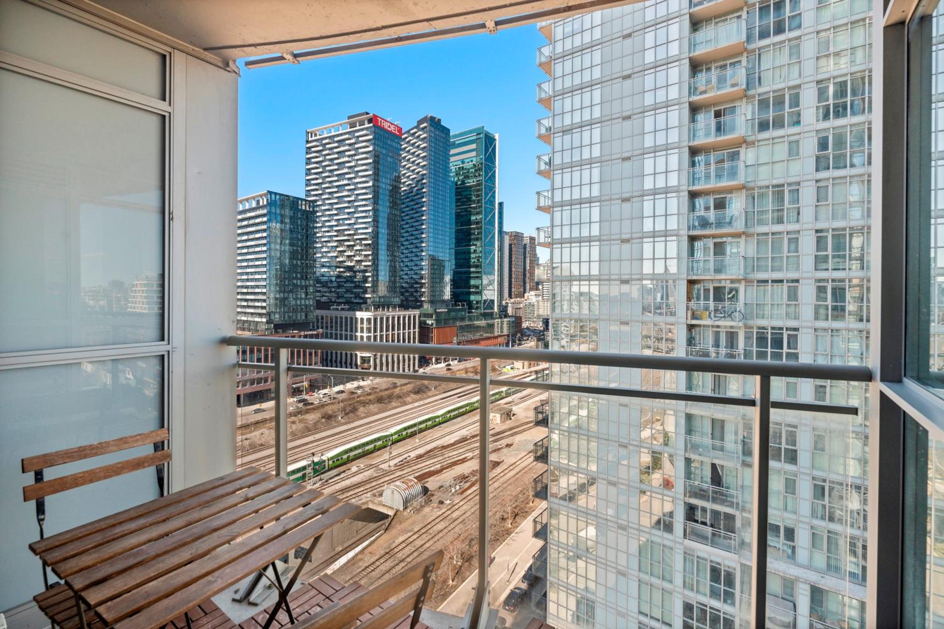City and Lake View 1 Bedroom plus Den Condo Iceboat Terrace Downtown Toronto