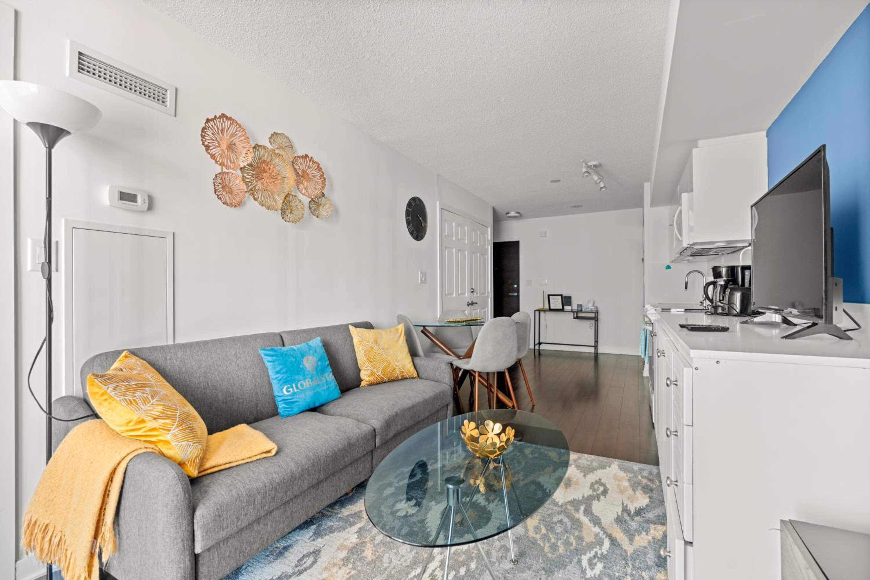City and Lake View 1 Bedroom plus Den Condo Iceboat Terrace Downtown Toronto