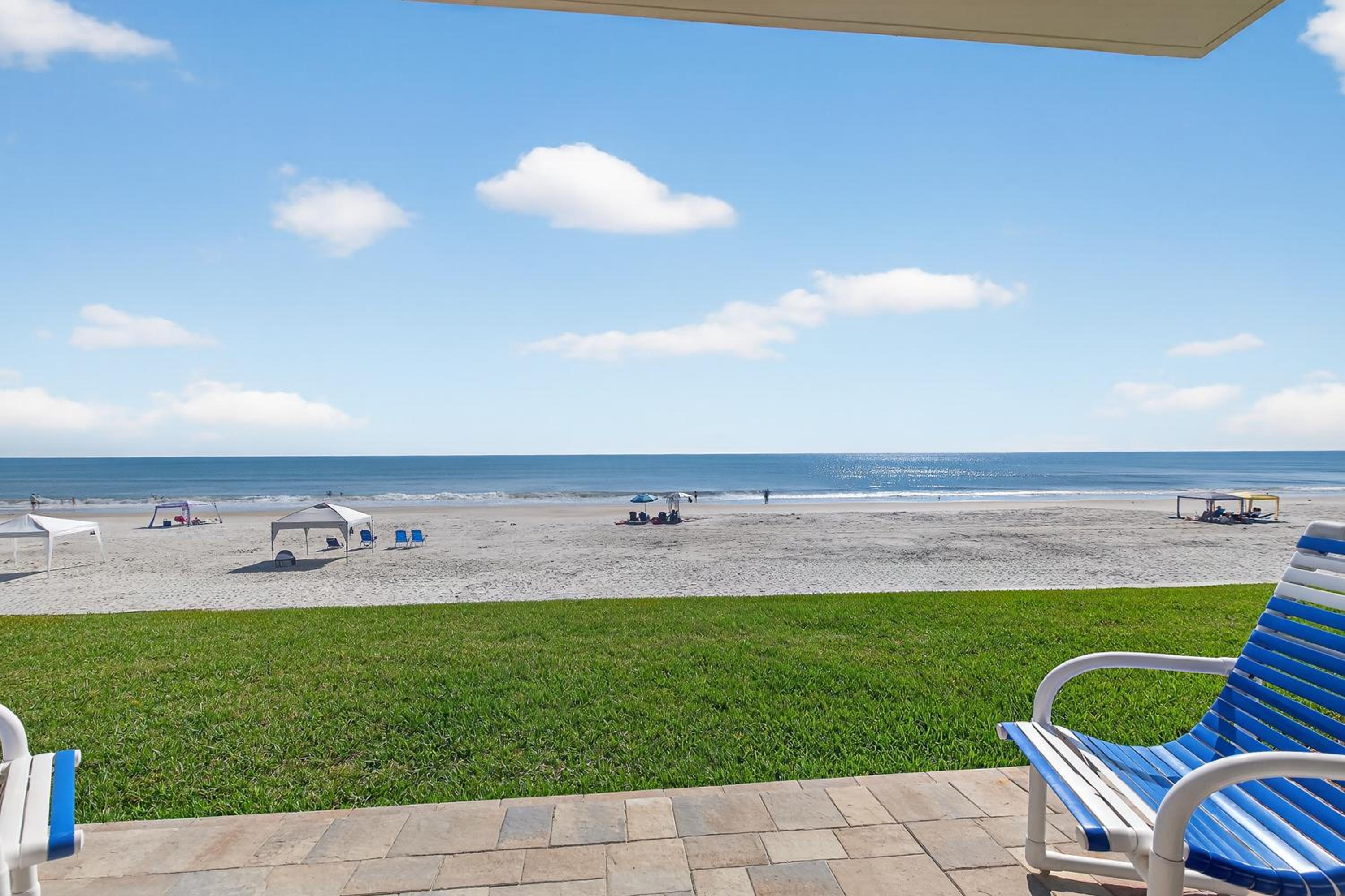 Oceanfront ground floor patio with unbelievable views! Complex has amenities for the whole family!