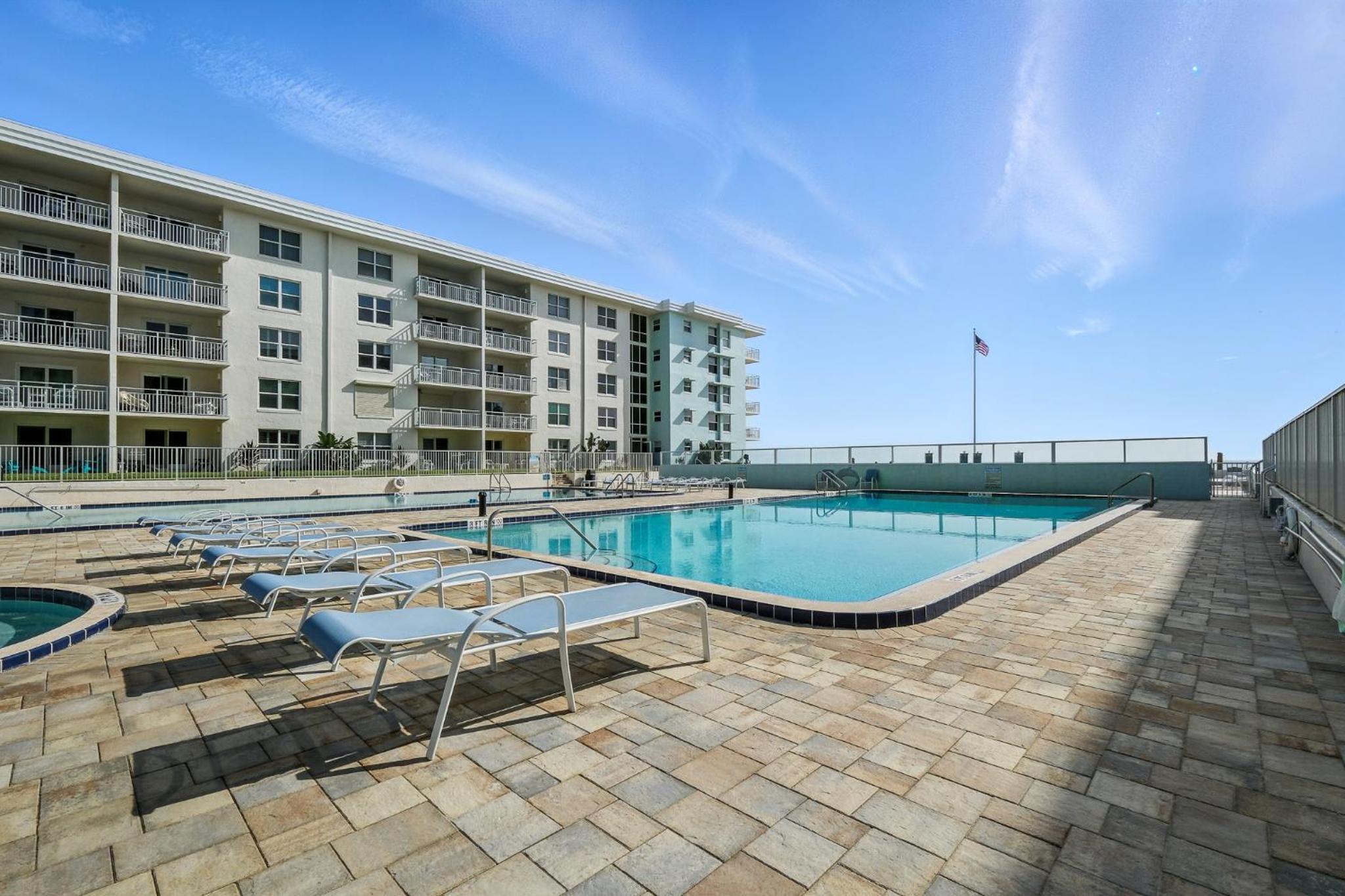 Oceanfront ground floor patio with unbelievable views! Complex has amenities for the whole family!