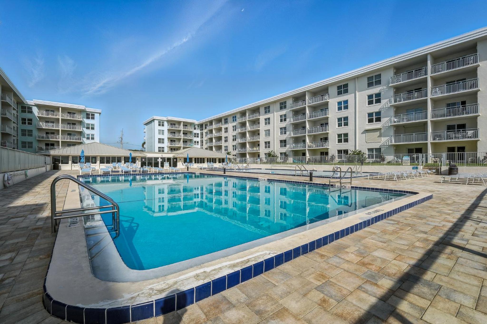Oceanfront ground floor patio with unbelievable views! Complex has amenities for the whole family!