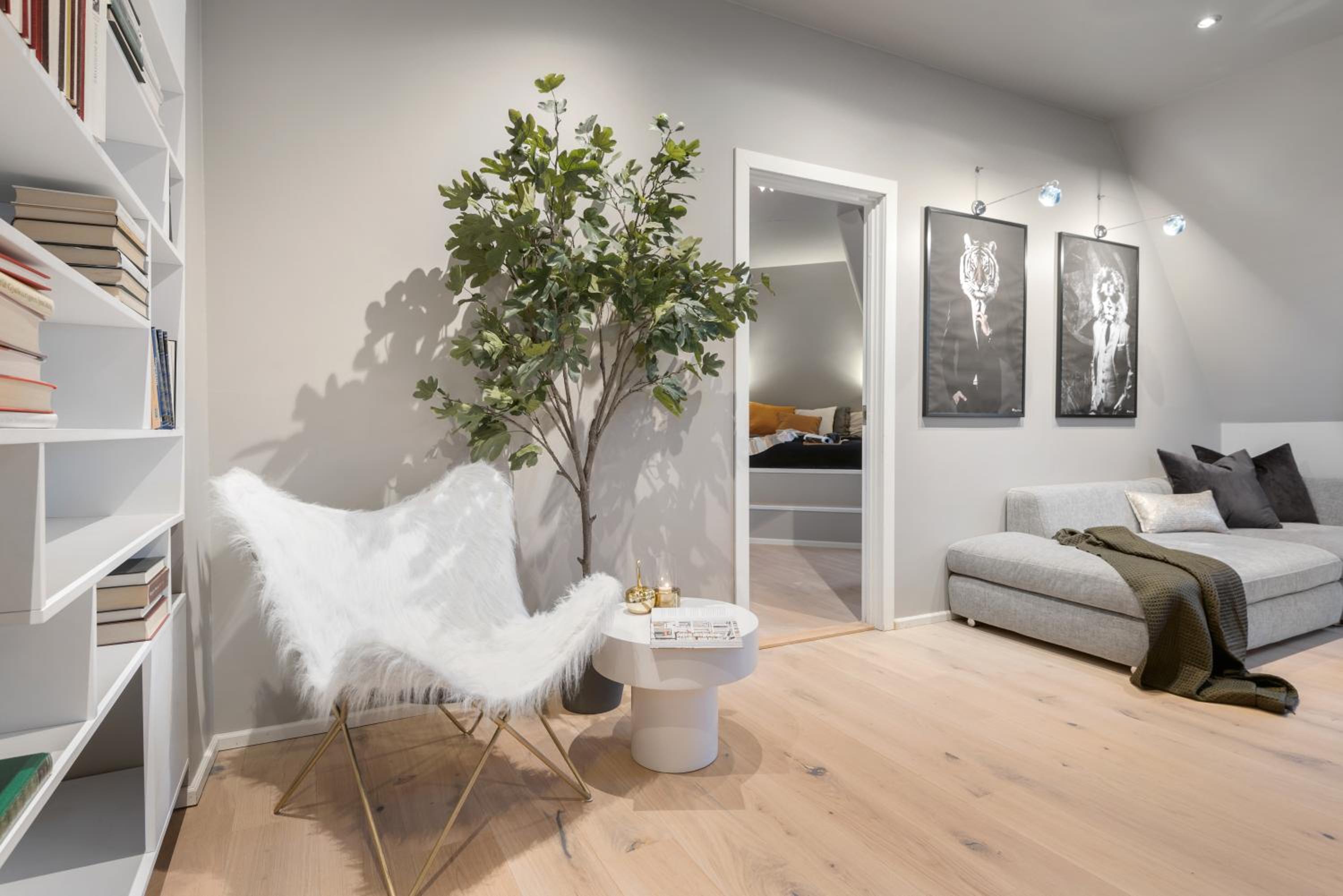 Two bedroom penthouse with large living room and rooftop in the city centre of Trondheim