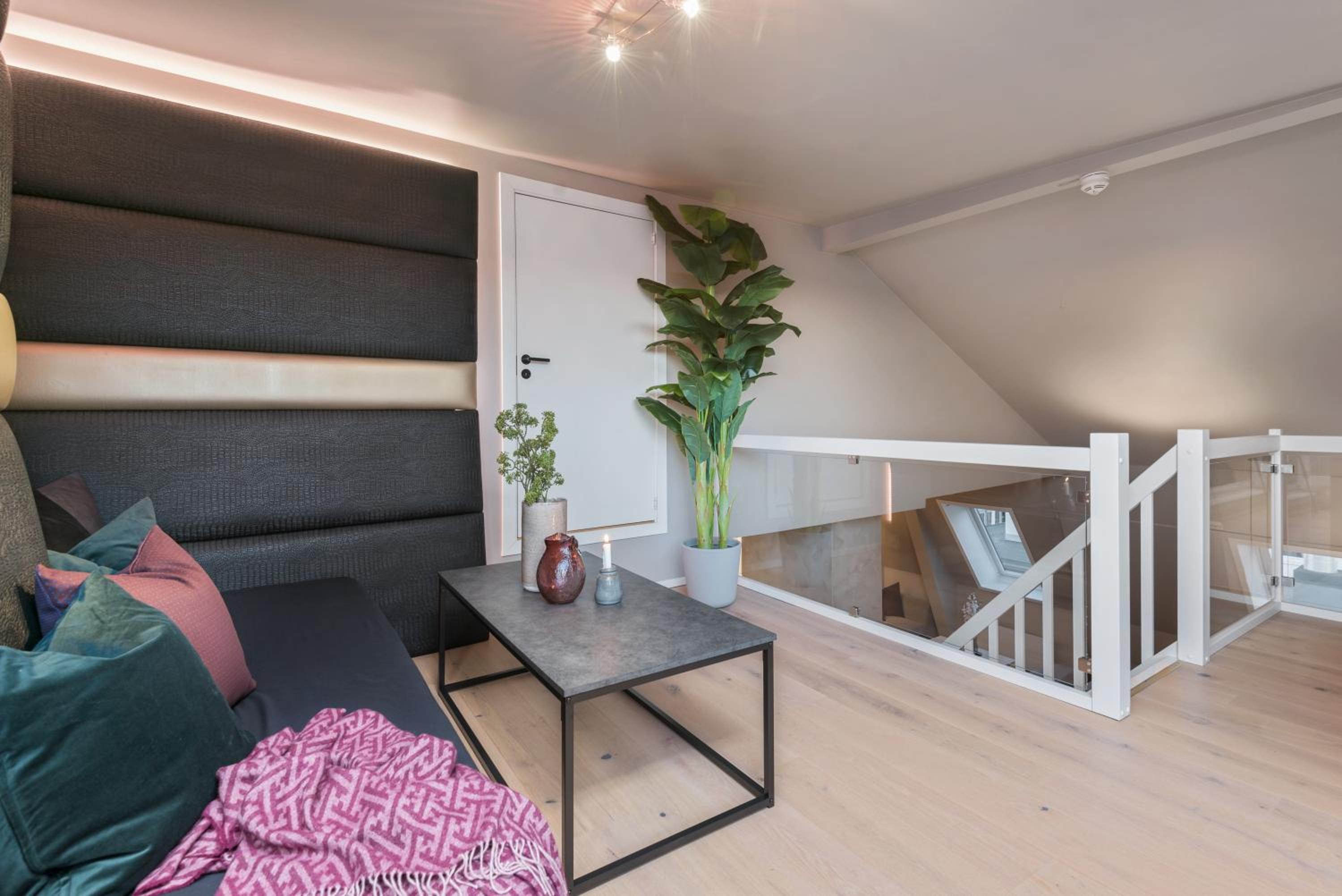 Two bedroom penthouse with large living room and rooftop in the city centre of Trondheim