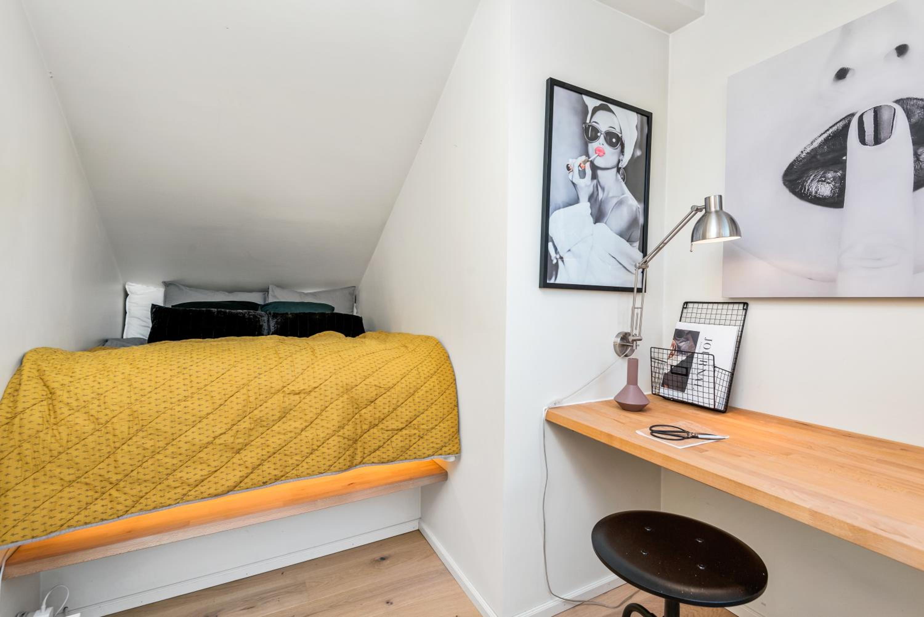 Two bedroom penthouse with large living room and rooftop in the city centre of Trondheim