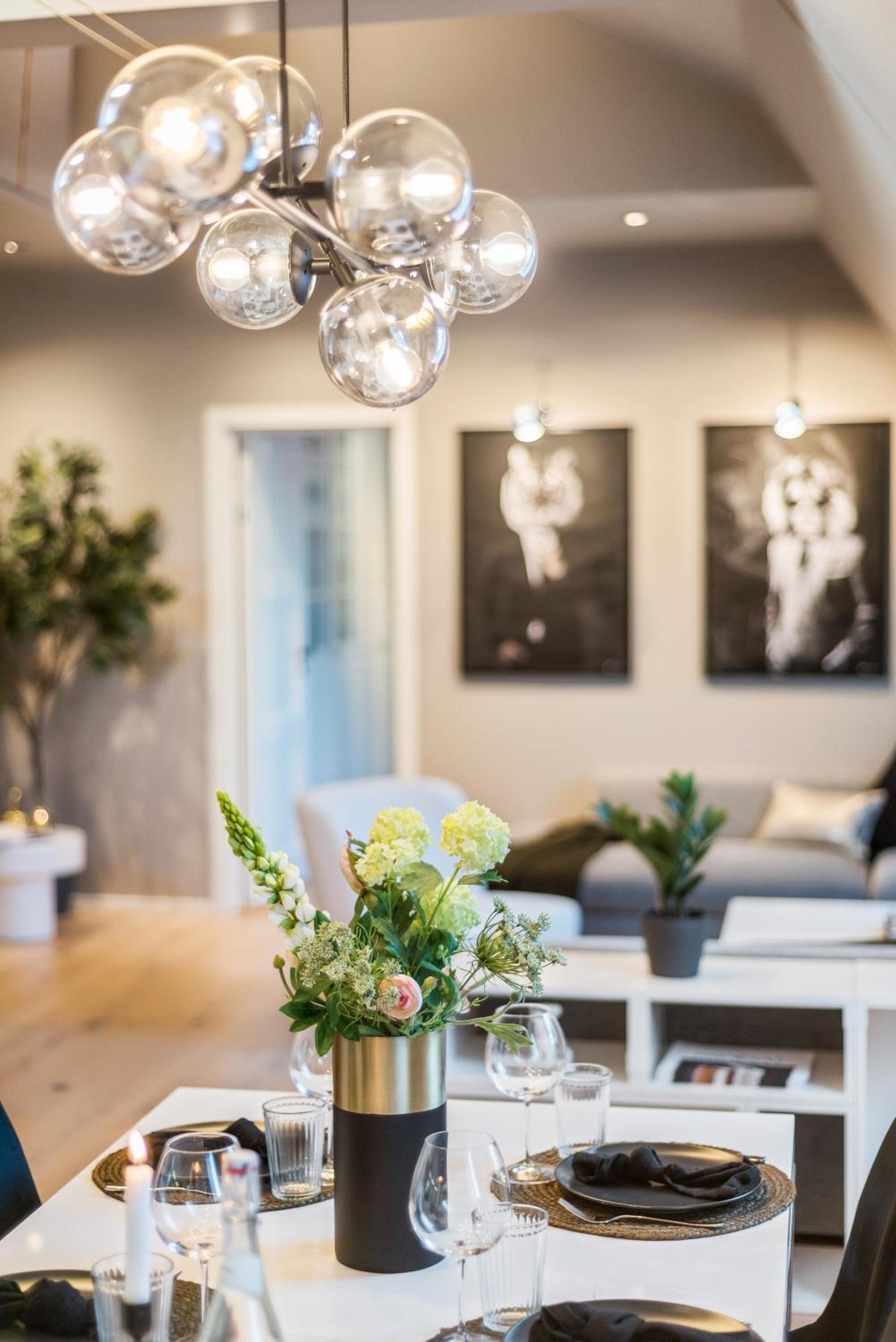 Two bedroom penthouse with large living room and rooftop in the city centre of Trondheim