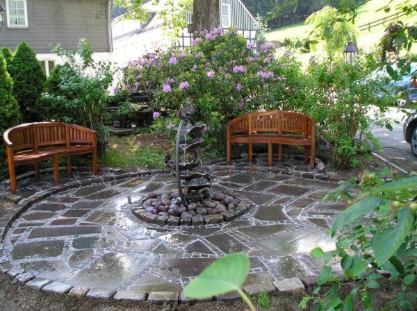 outdoor BBQ area