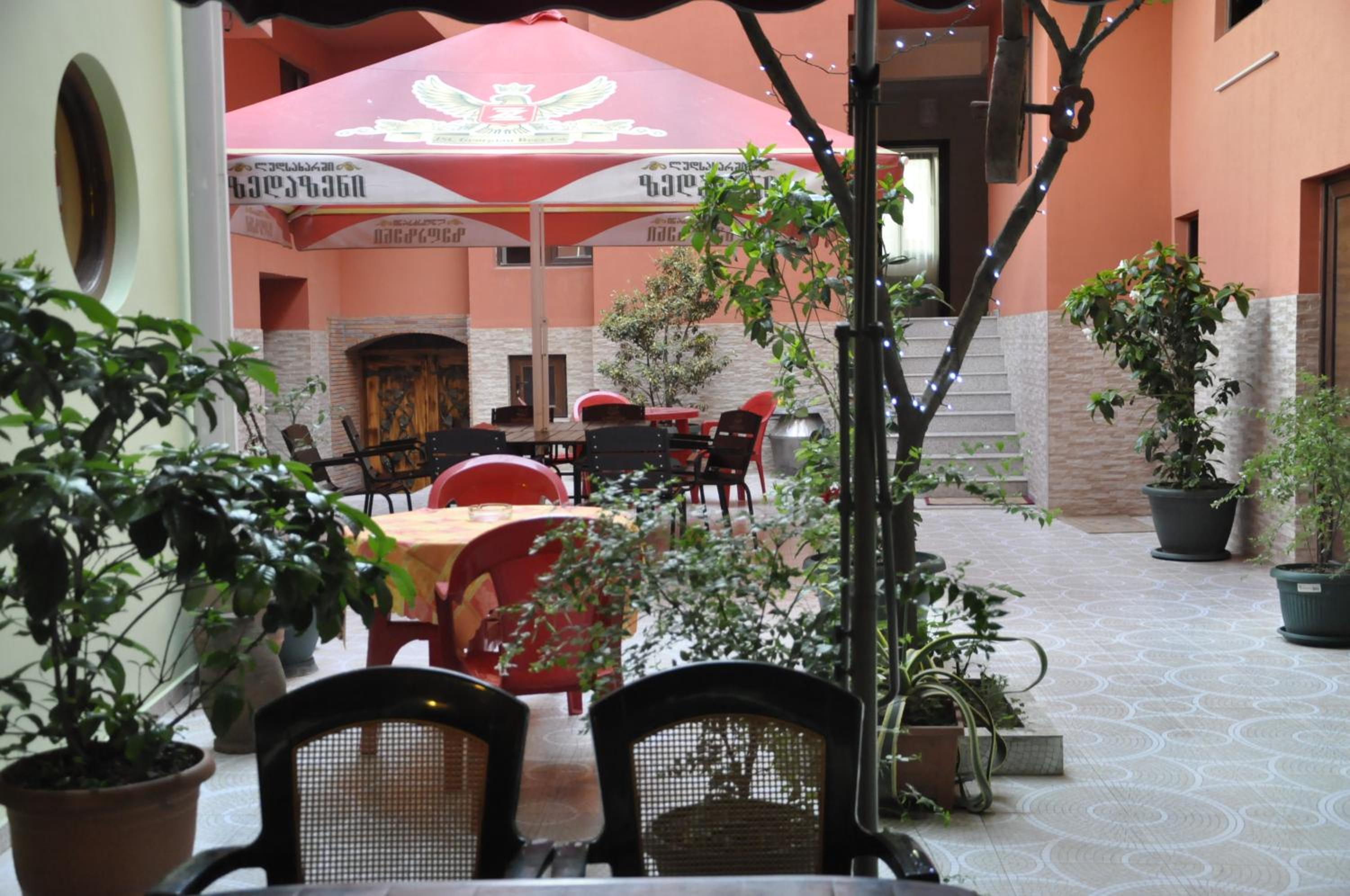 outdoor BBQ area