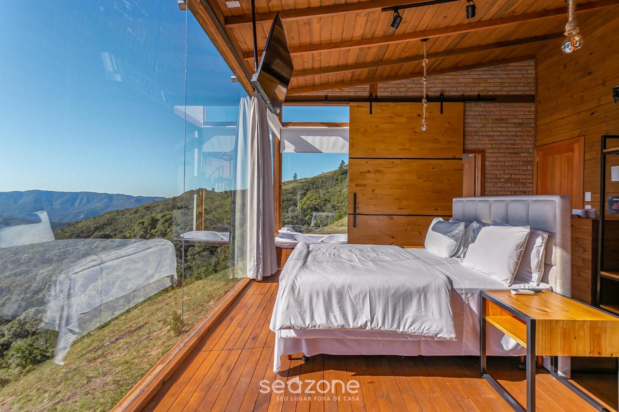 Cabana acolhedora c/jacuzzi na serra VST015