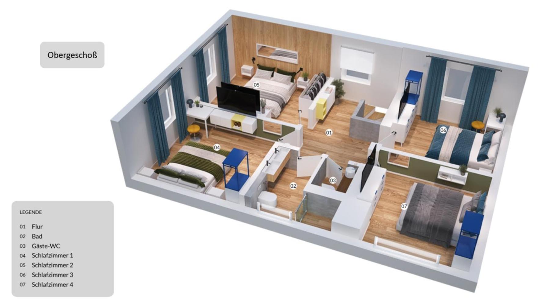 HOUSE 756 MAINZ - DESIGN-FERIENHAUS, 4 Schlafzimmer, 3 Bäder, SAUNA & Kamin