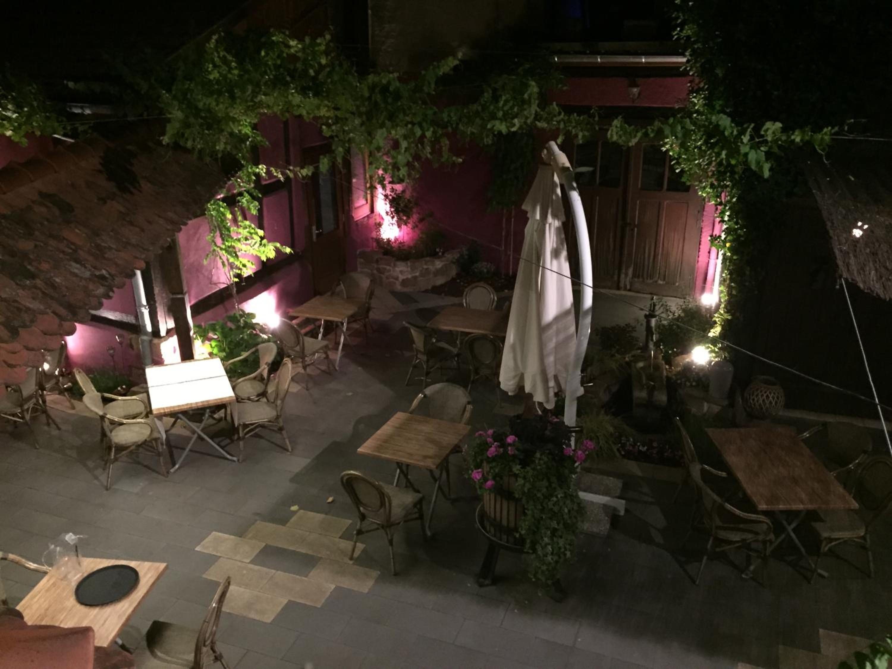 outdoor BBQ area