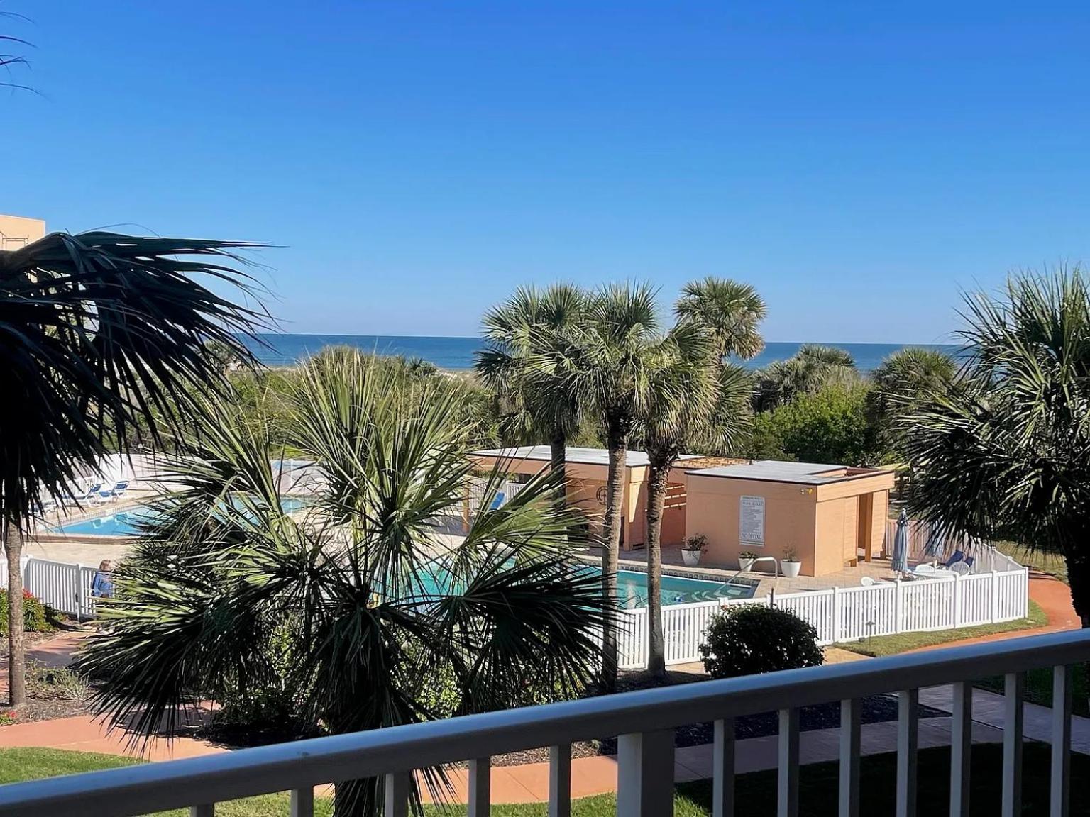 St Augustine Beach Ocean View Condo Renovated 2BR
