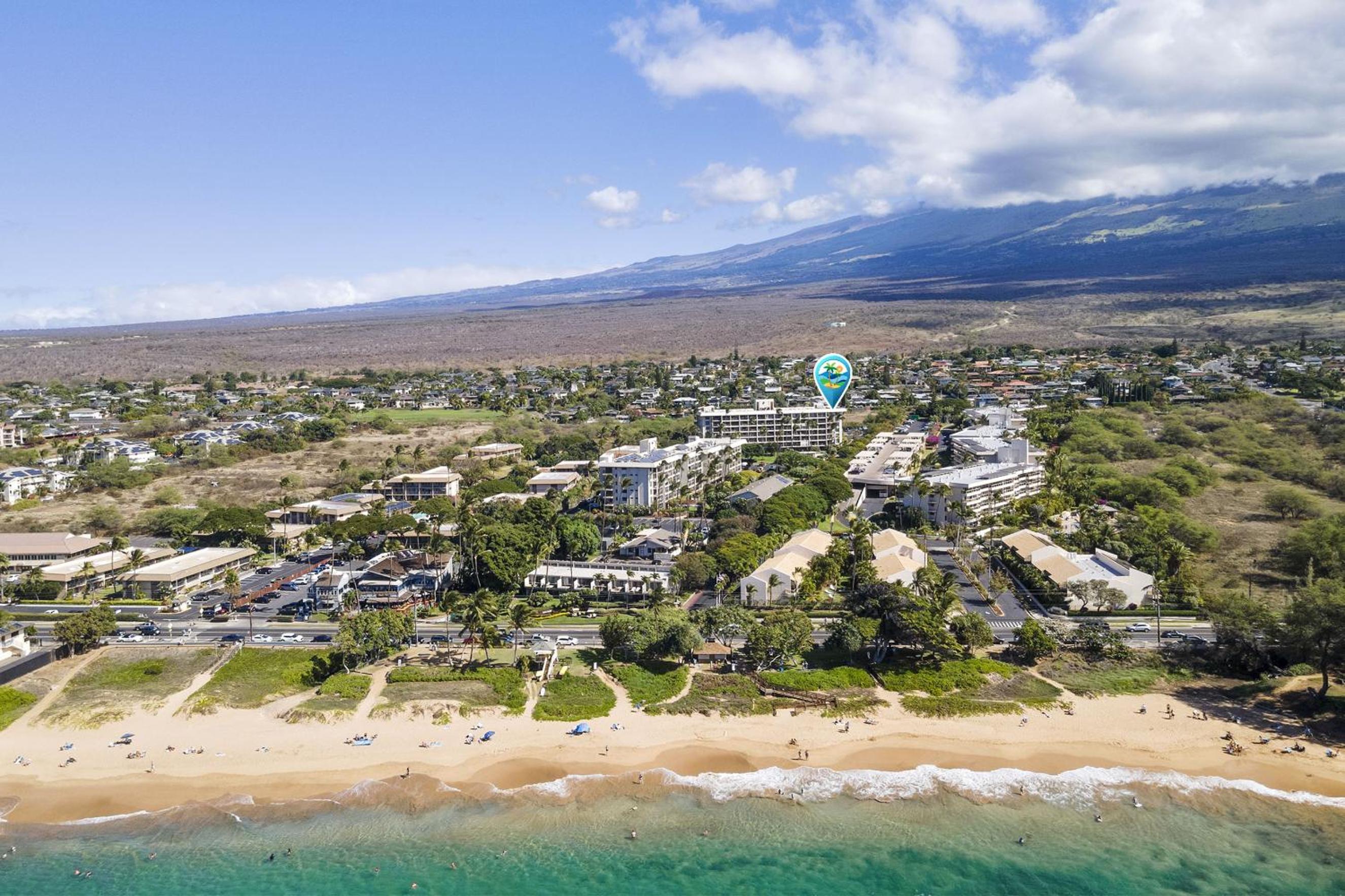 Kihei Akahi D-515: Newly Renovated Ocean View, No Carpet, 3 Zone Split AC, Wi-Fi