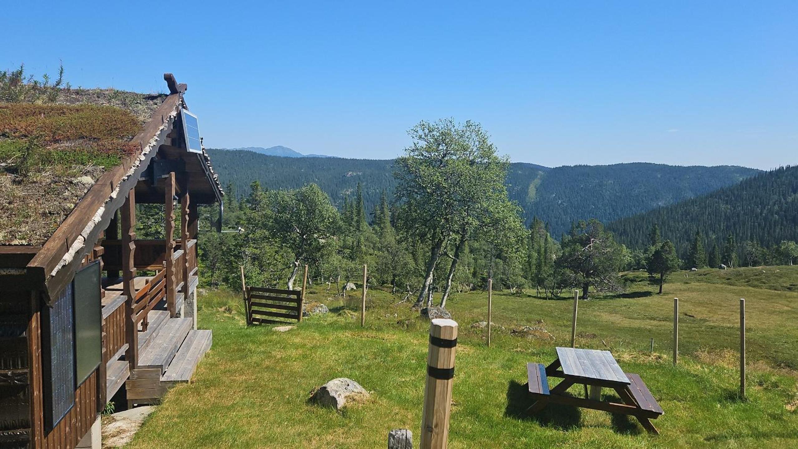 Authentic Secluded Mountain Cabin in Telemark with Panoramic Views