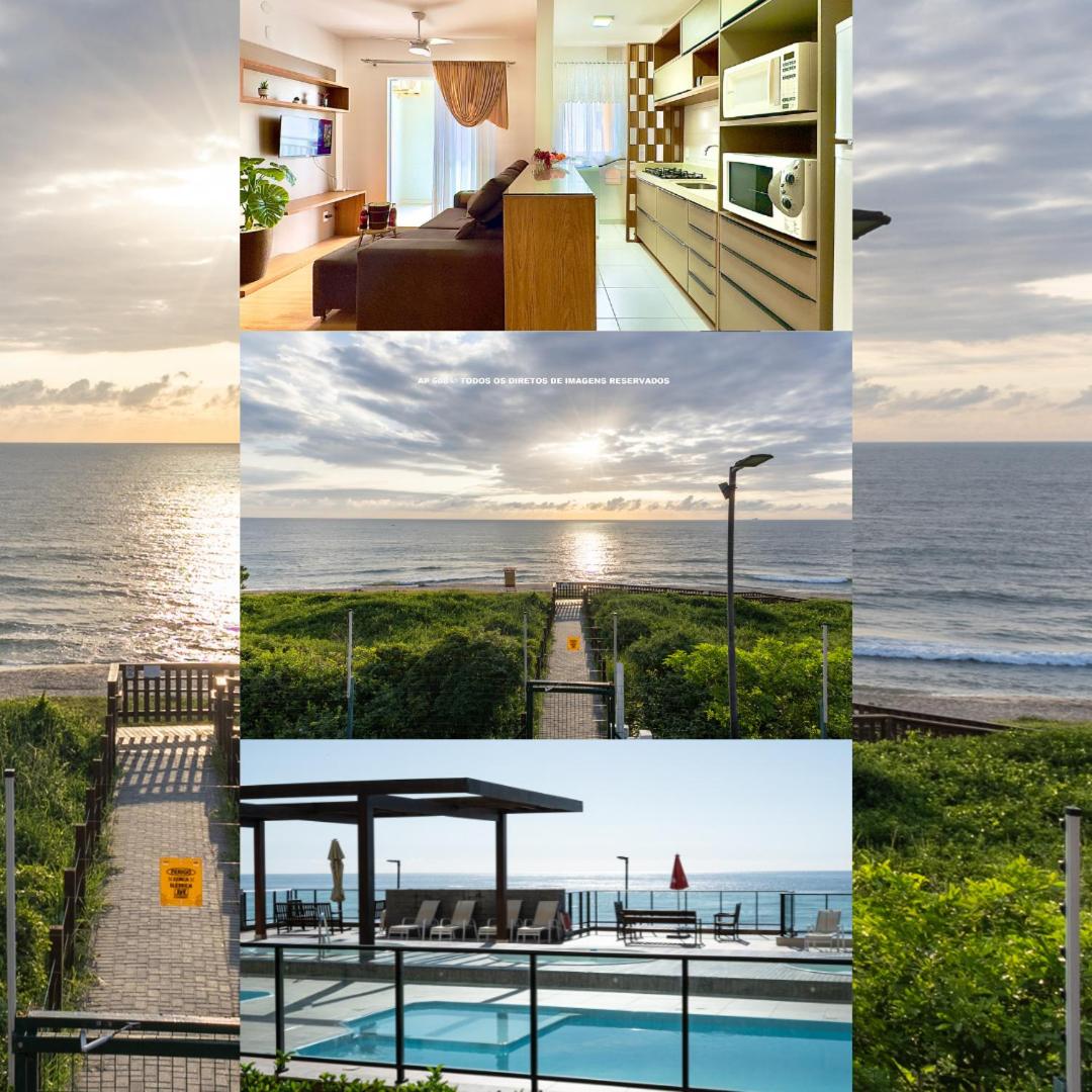 Apto completo com VISTA MAR em CONDOMINIO RESORT FRENTE MAR em Barra Velha 2 quartos AR CONDICIONADO CHURRASQUEIRA privativa Cozinha Completa PISCINA vaga 