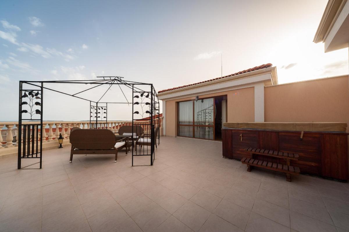 outdoor BBQ area