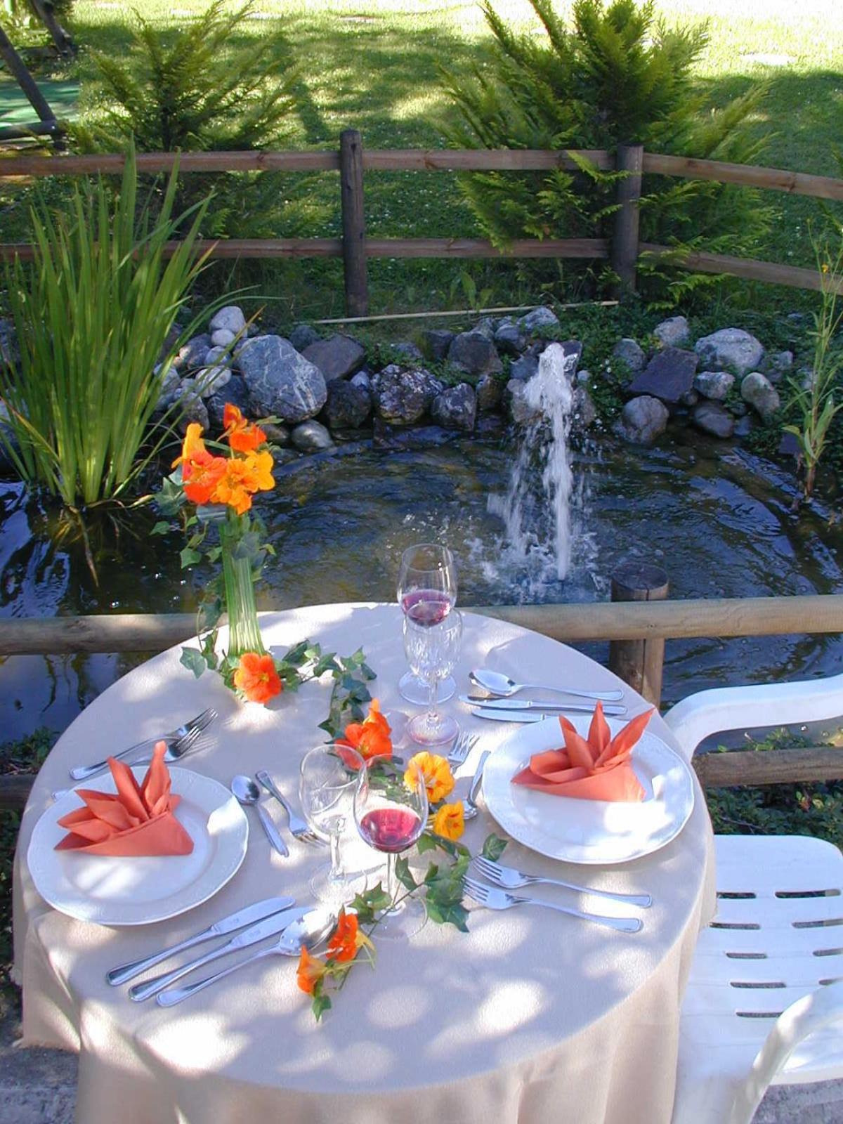 outdoor BBQ area