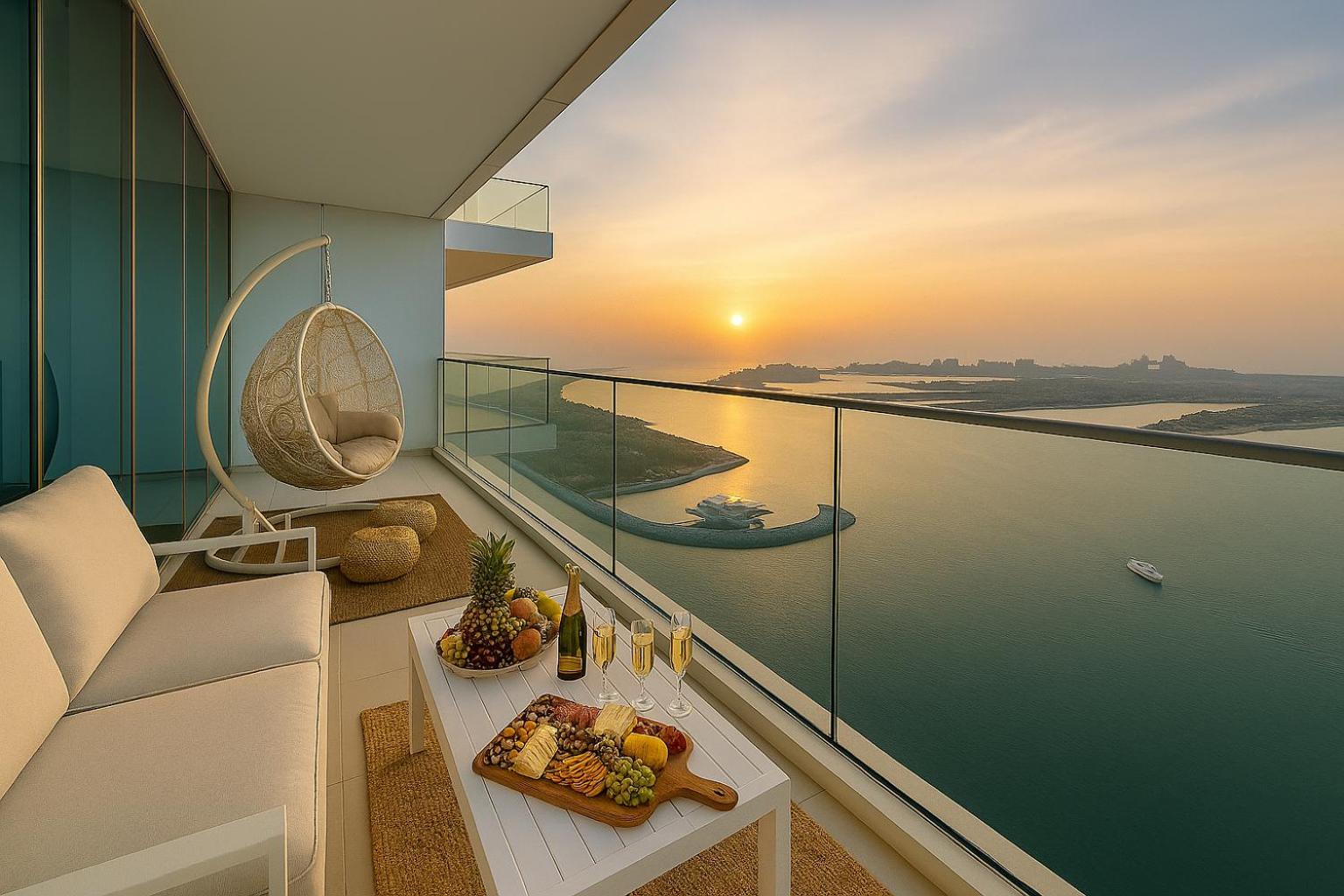 Keyrock Sea-View Penthouse - Dubai Marina, Pool & Sauna