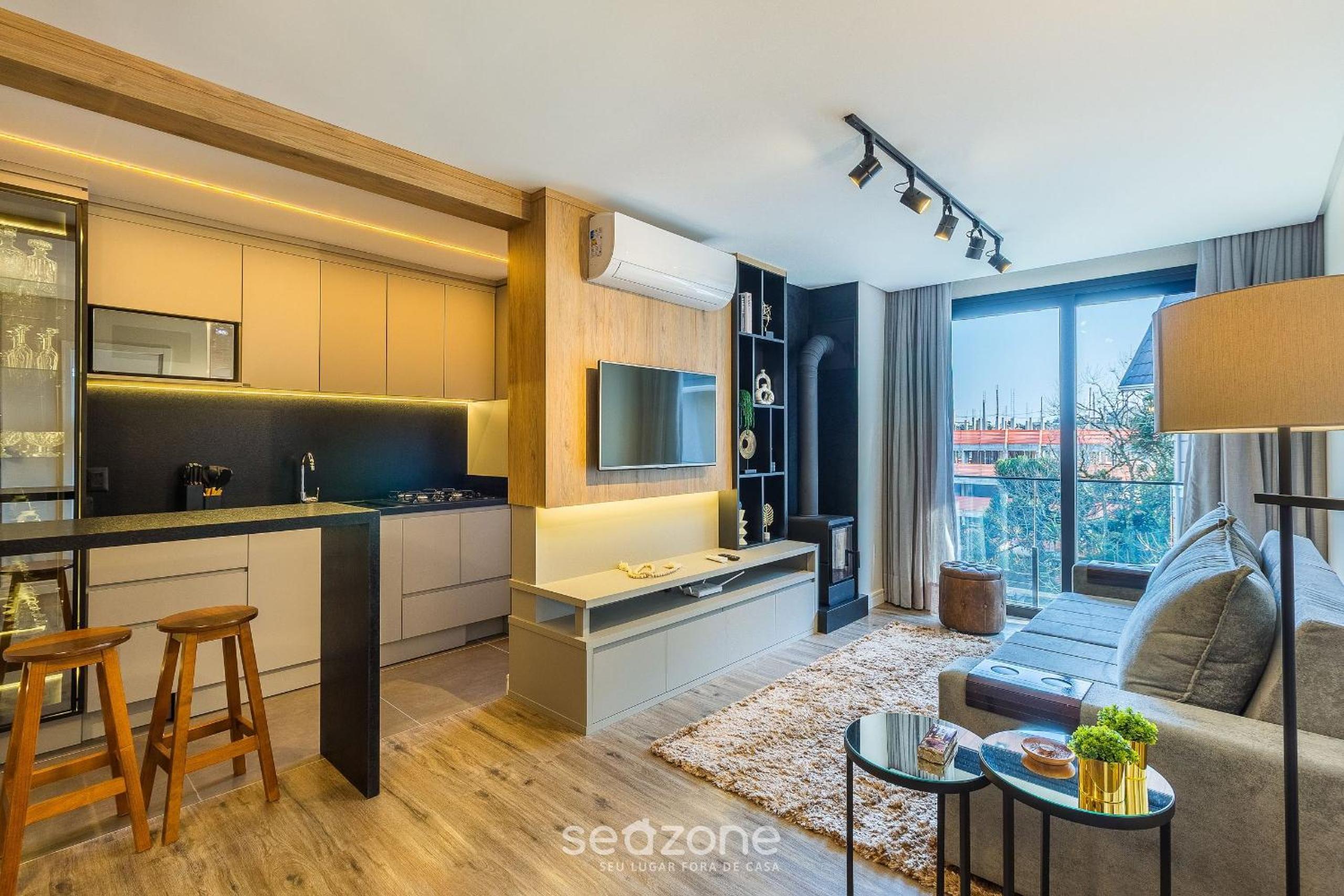 Charming apt with fireplace in Gramado STA0305