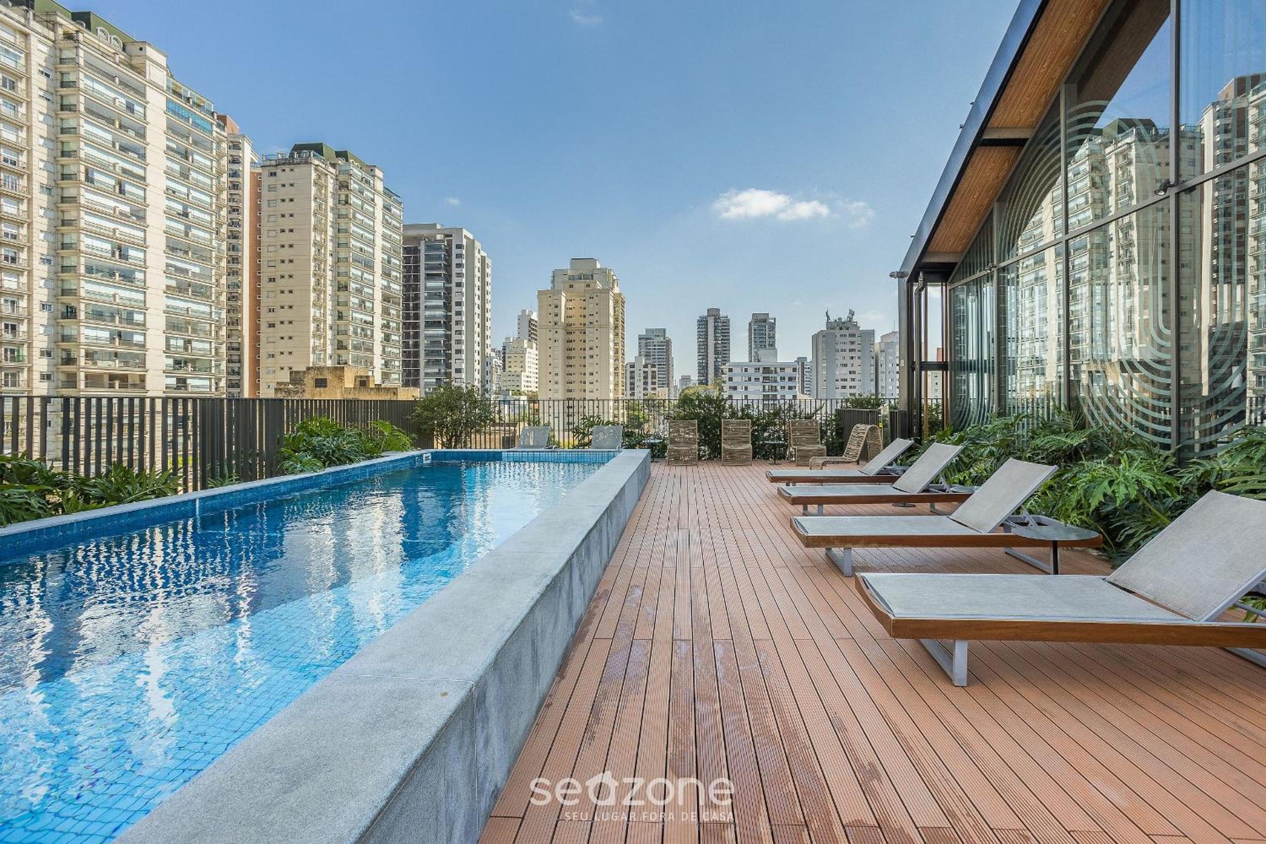Studios in a Building with Pool and Gym in Perdizes - ABY