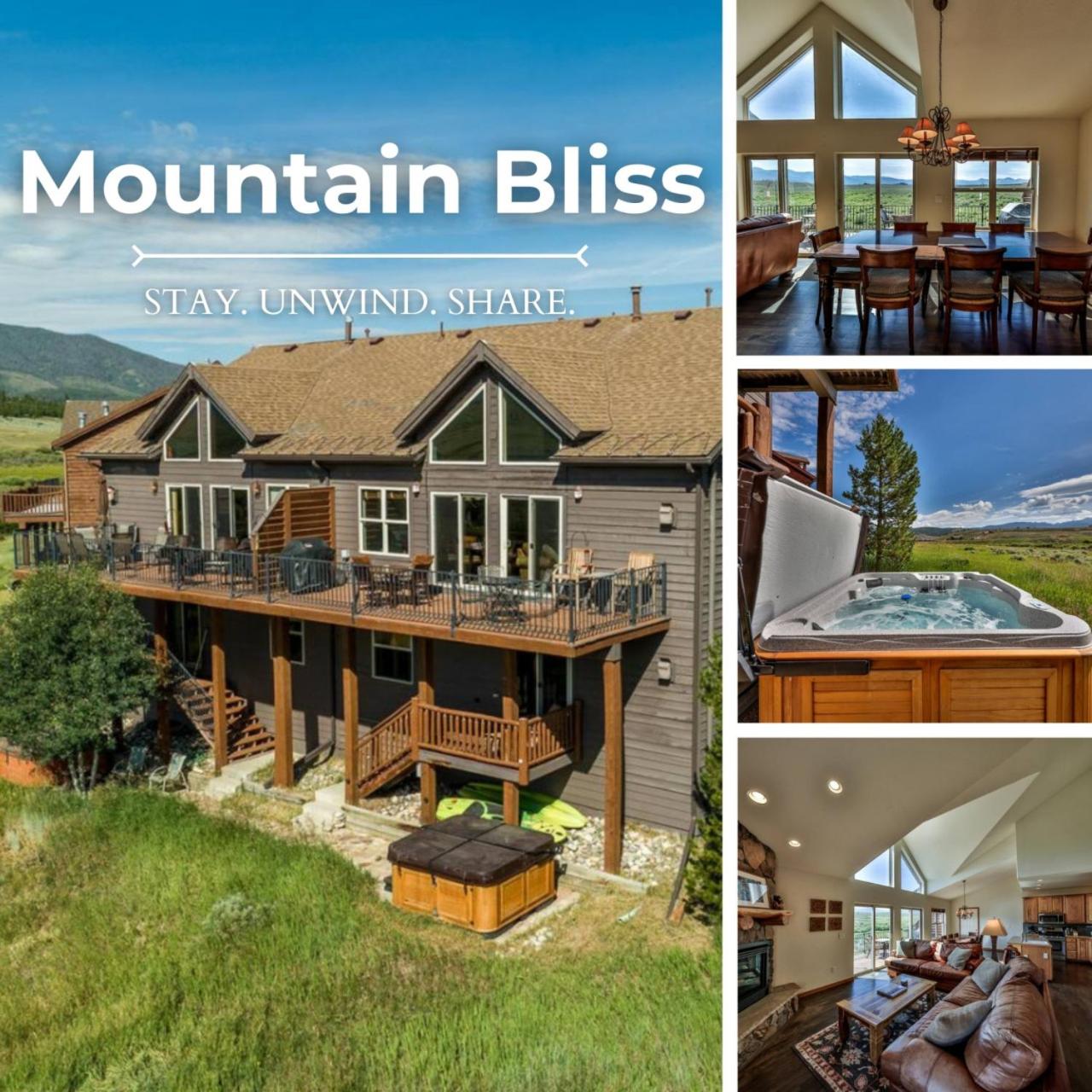 Mountain Bliss 3 BR Retreat With Views and Hot Tub