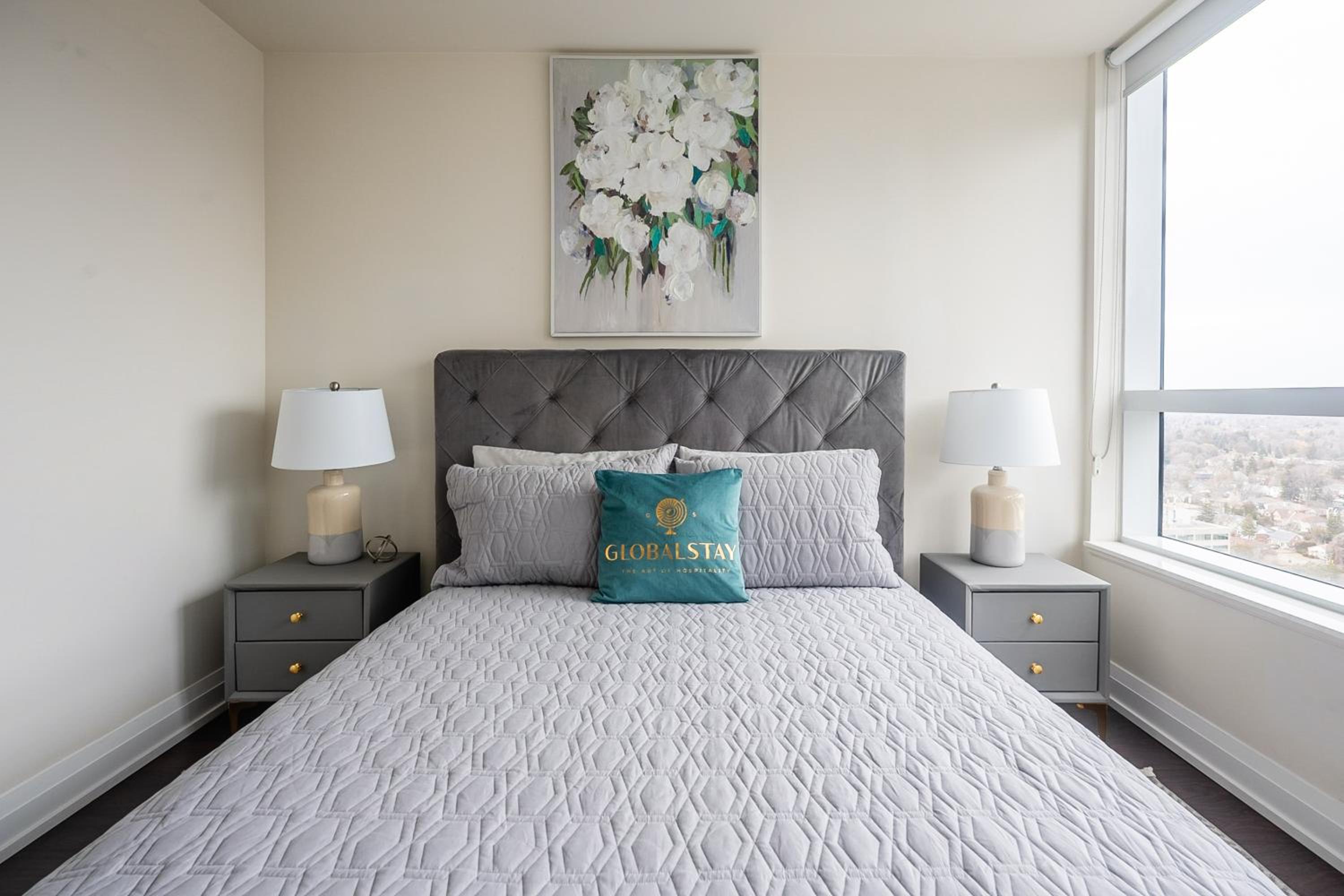 Elegance In peonies 23 Floor 1Br Free parking